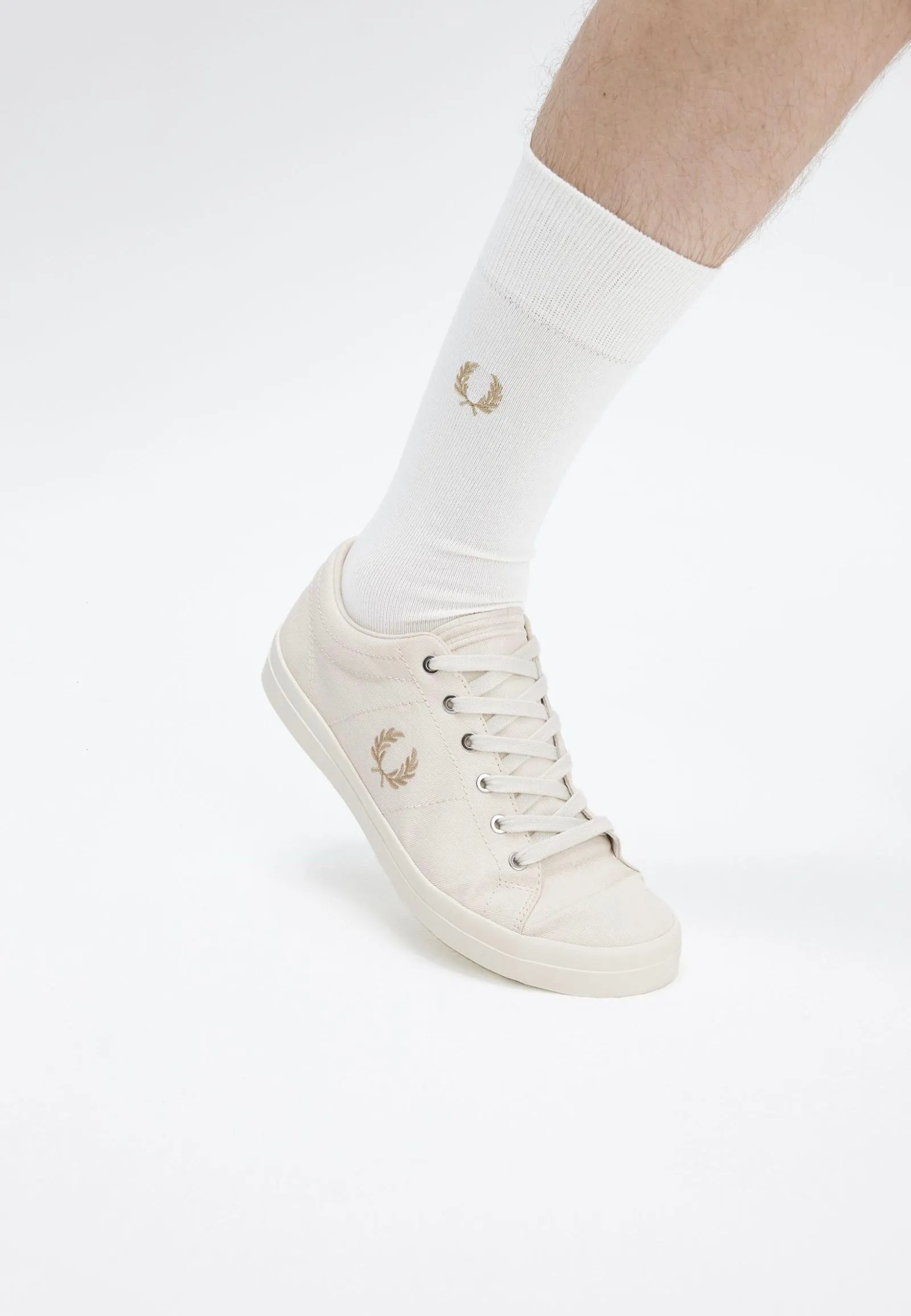 Fred Perry - Baseline Twill Ecru/Warm Stone - Shoes