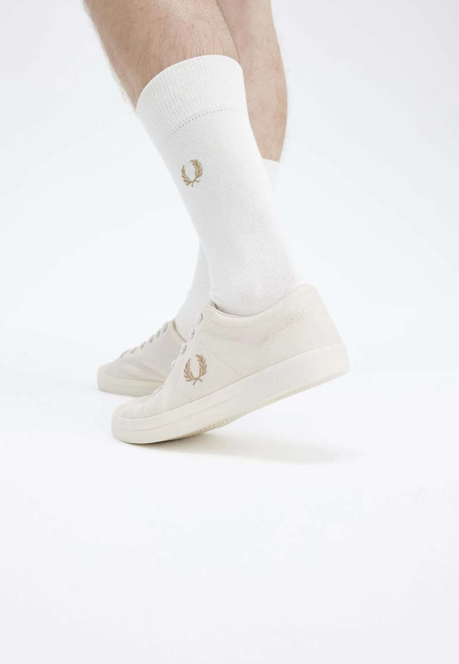Fred Perry - Baseline Twill Ecru/Warm Stone - Shoes