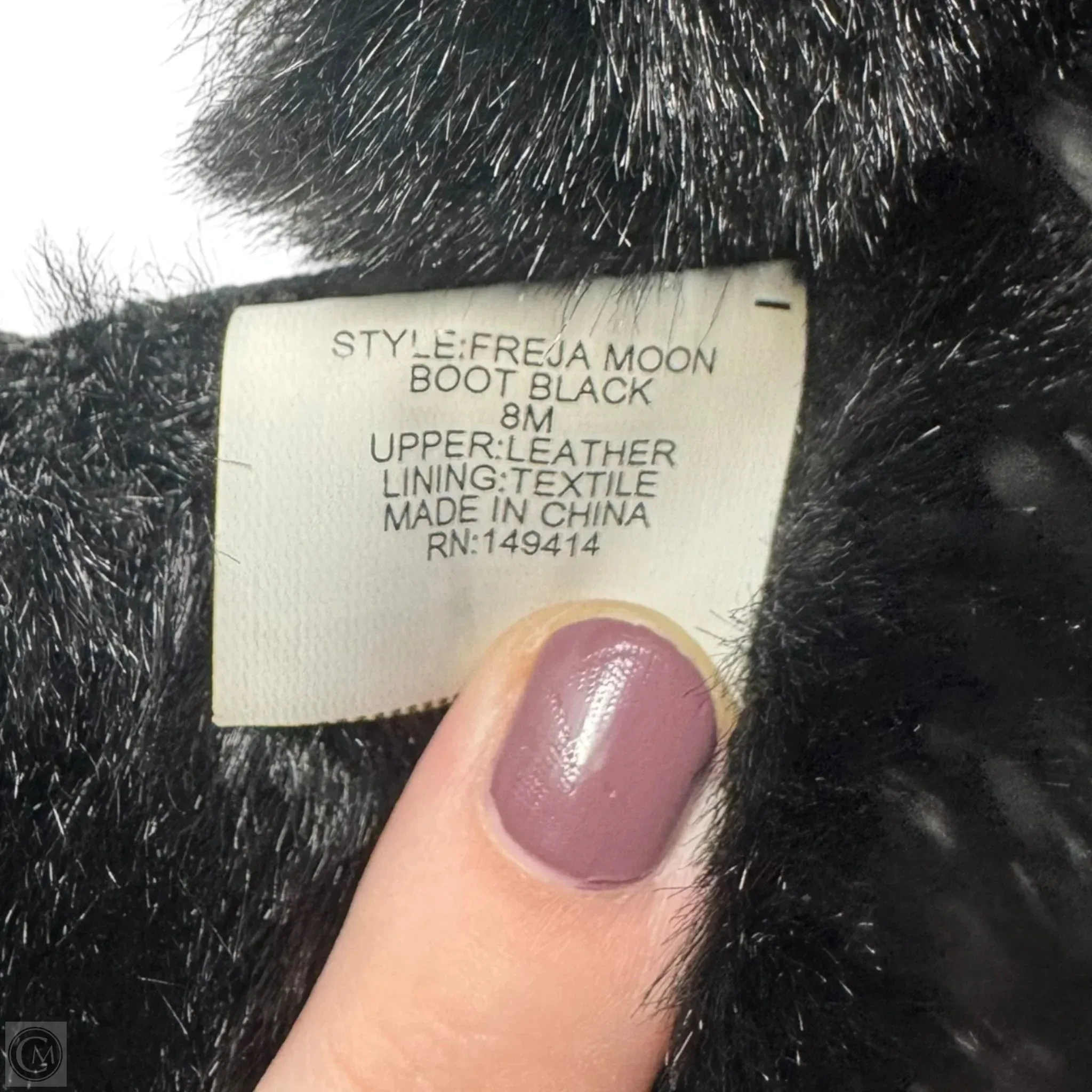 Freja Fur Liner Moon Boots Ankle Flats By Johnny Was In Black, Size: 8
