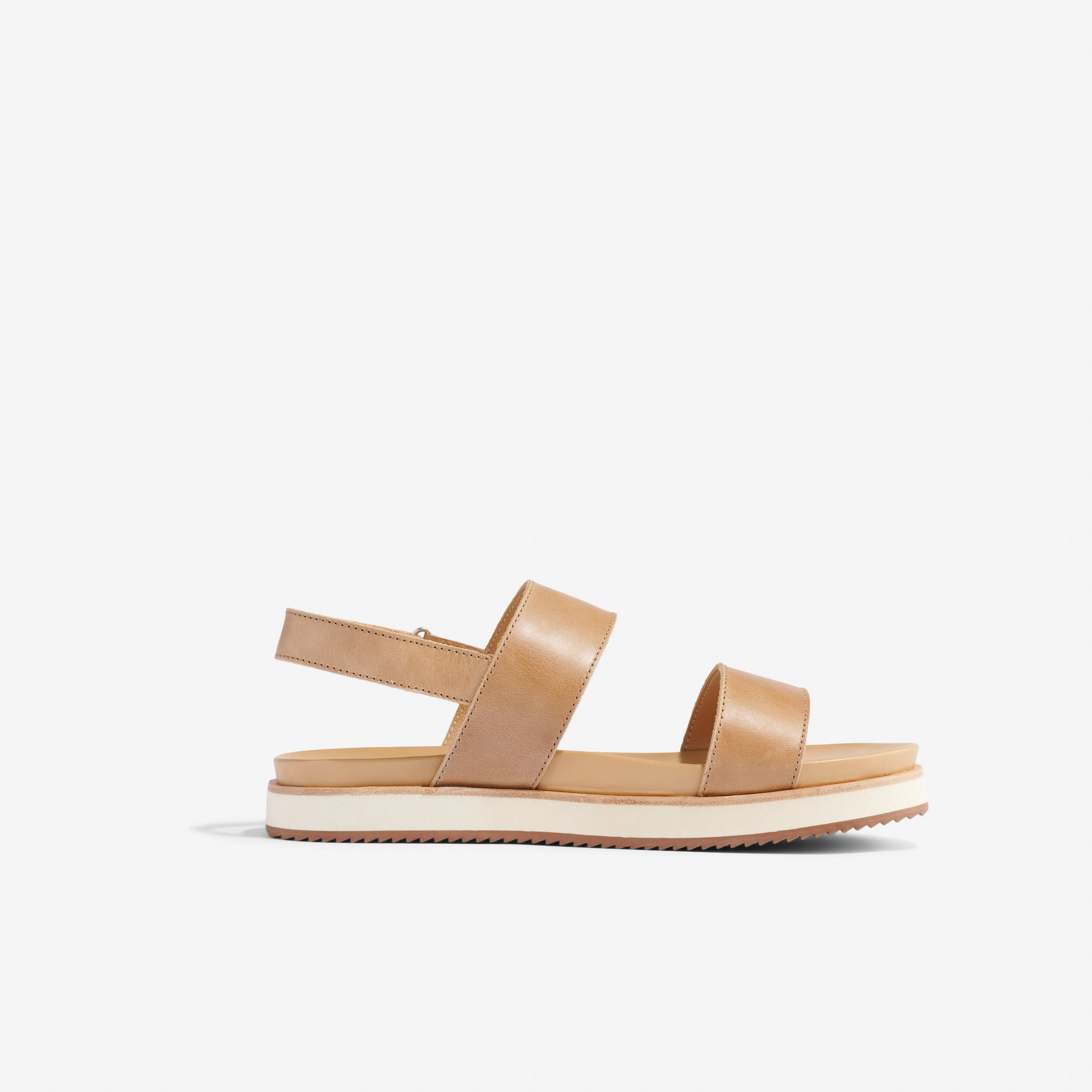 Go-To Flatform Sandal 2.0 Almond -NISOLO