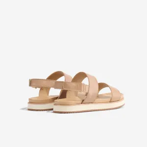 Go-To Flatform Sandal 2.0 Almond -NISOLO