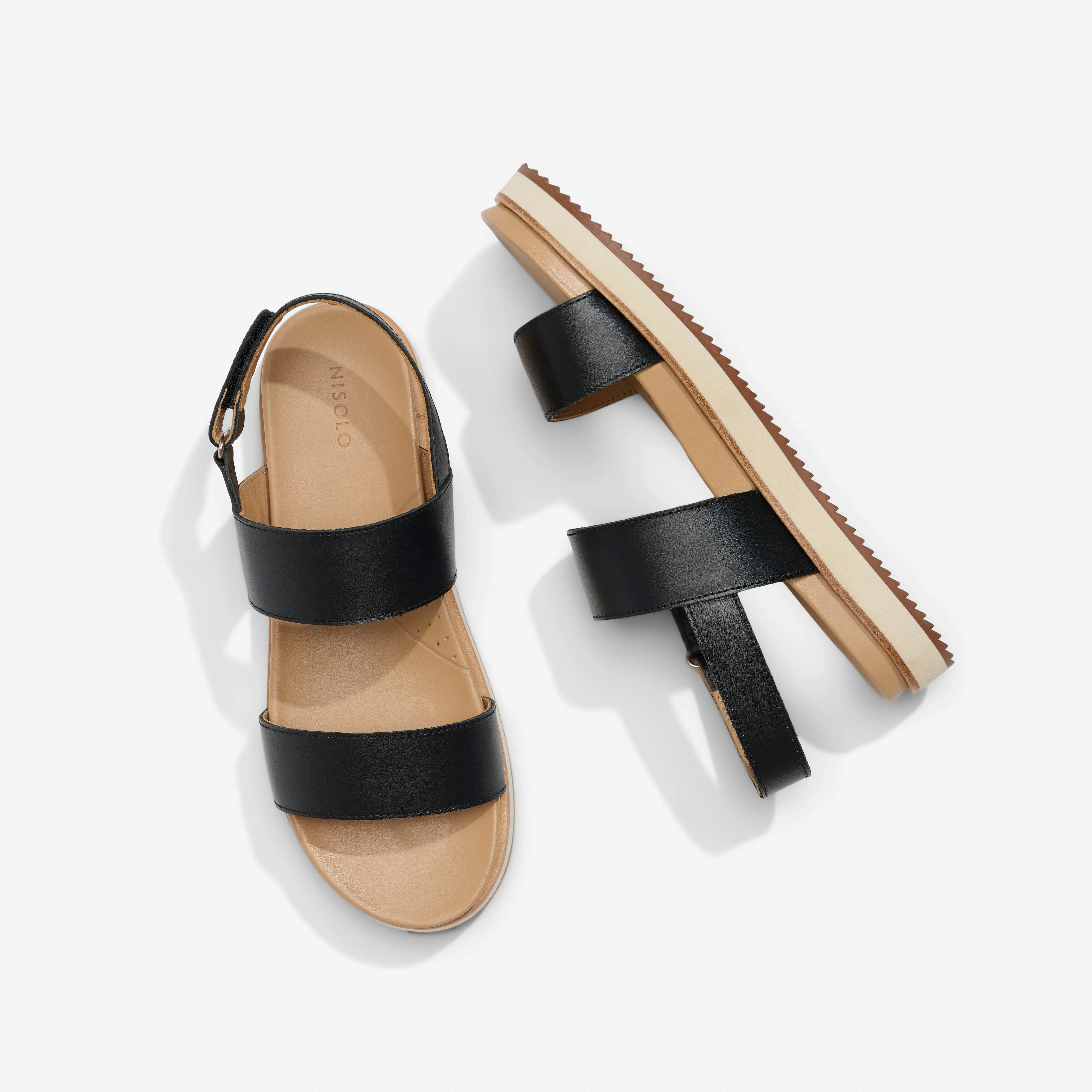 Go-To Flatform Sandal 2.0 Black -NISOLO