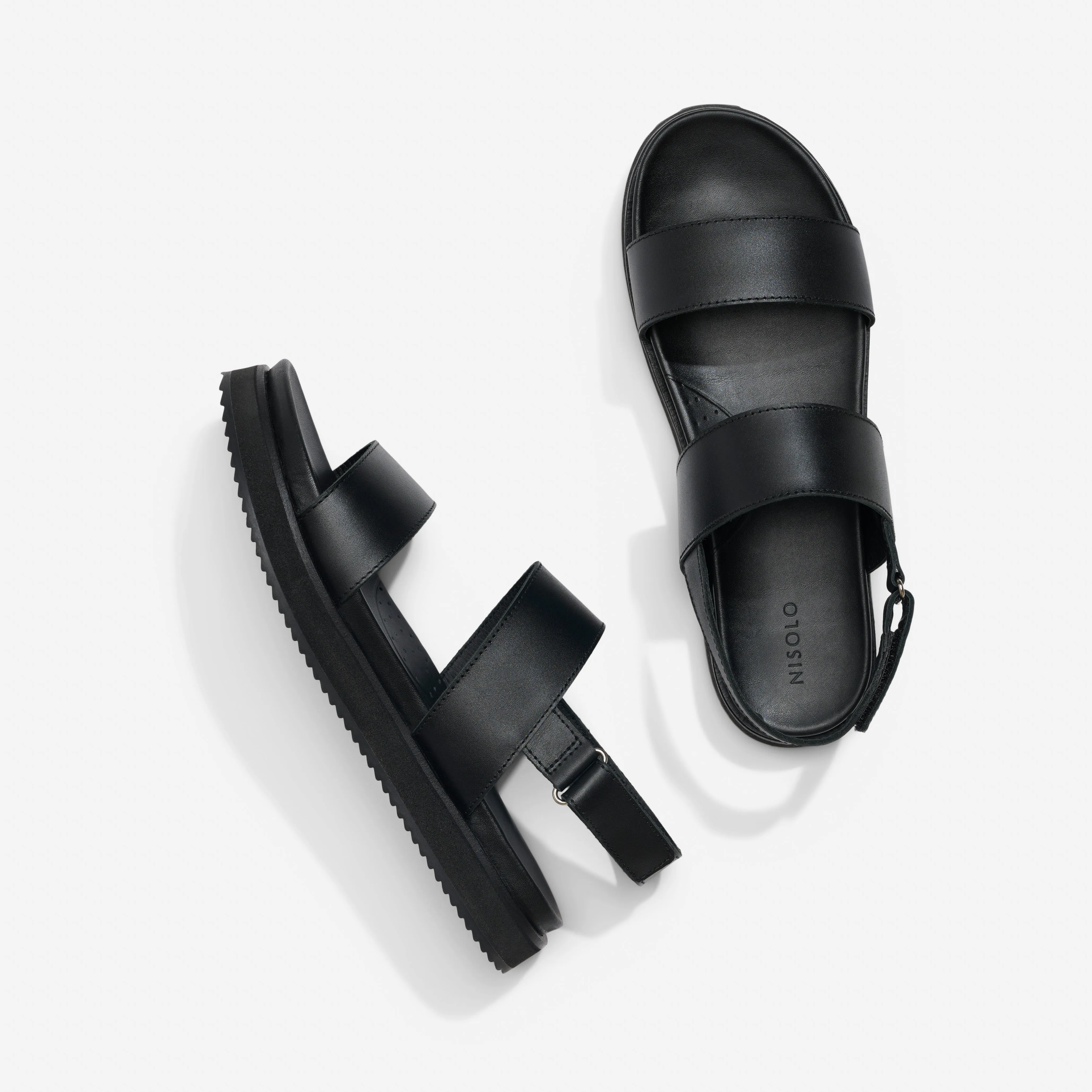 Go-To Flatform Sandal 2.0 Black/Black -NISOLO
