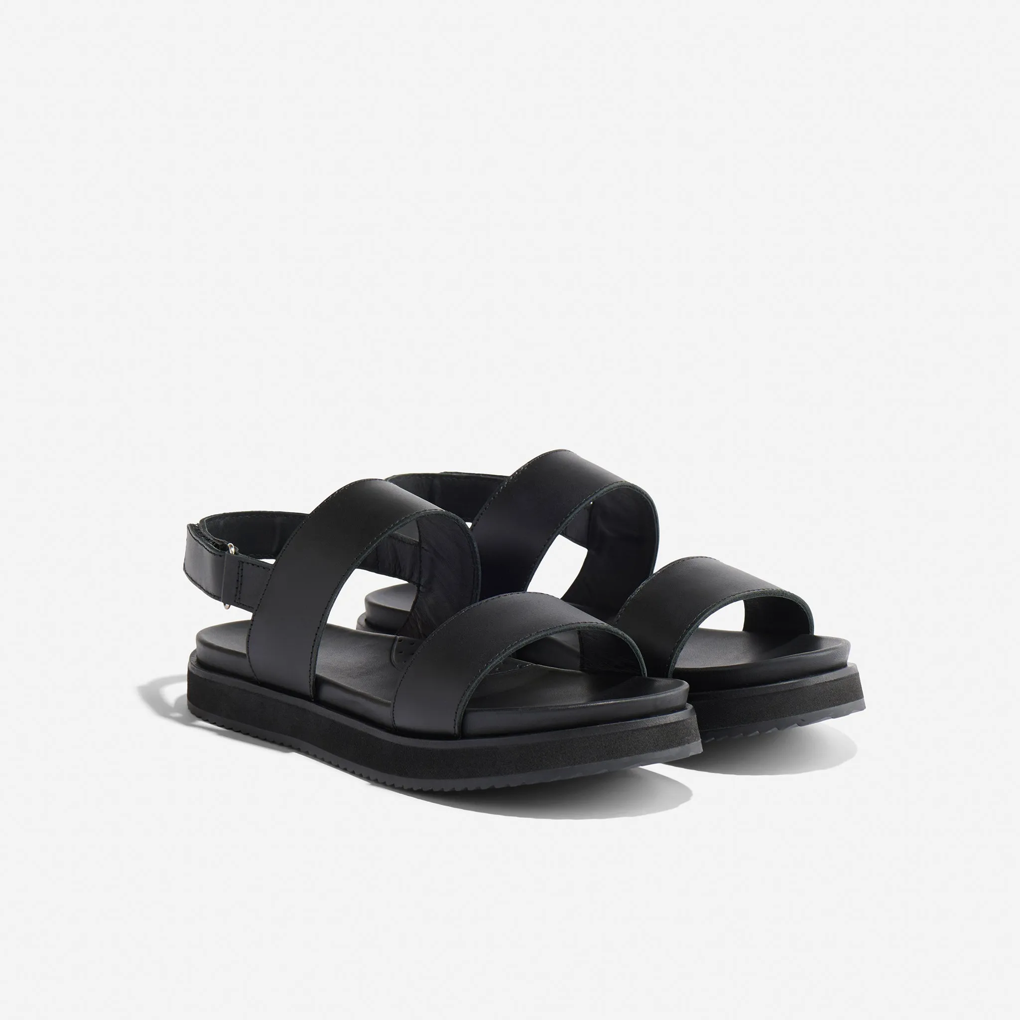 Go-To Flatform Sandal 2.0 Black/Black -NISOLO