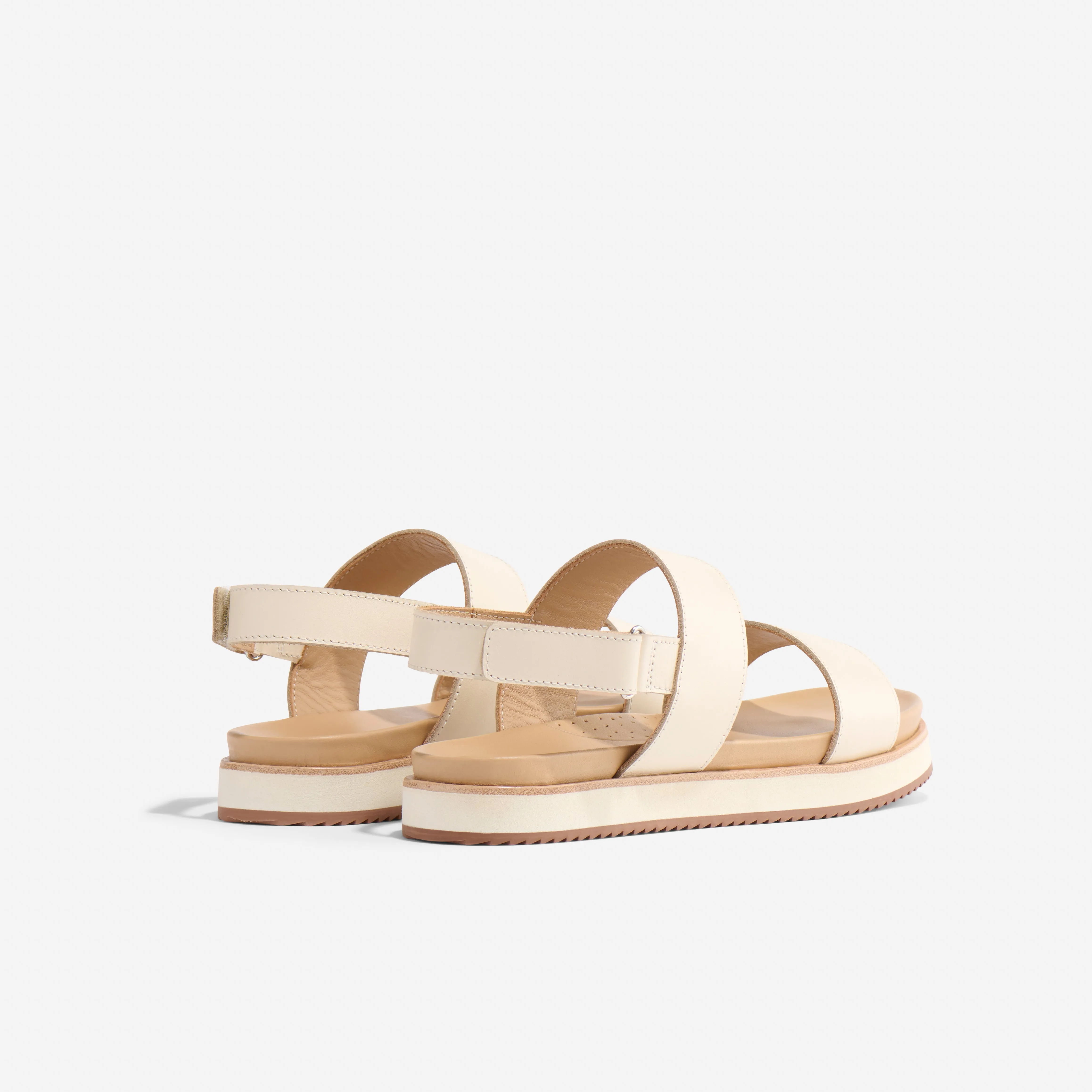 Go-To Flatform Sandal 2.0 Bone -NISOLO