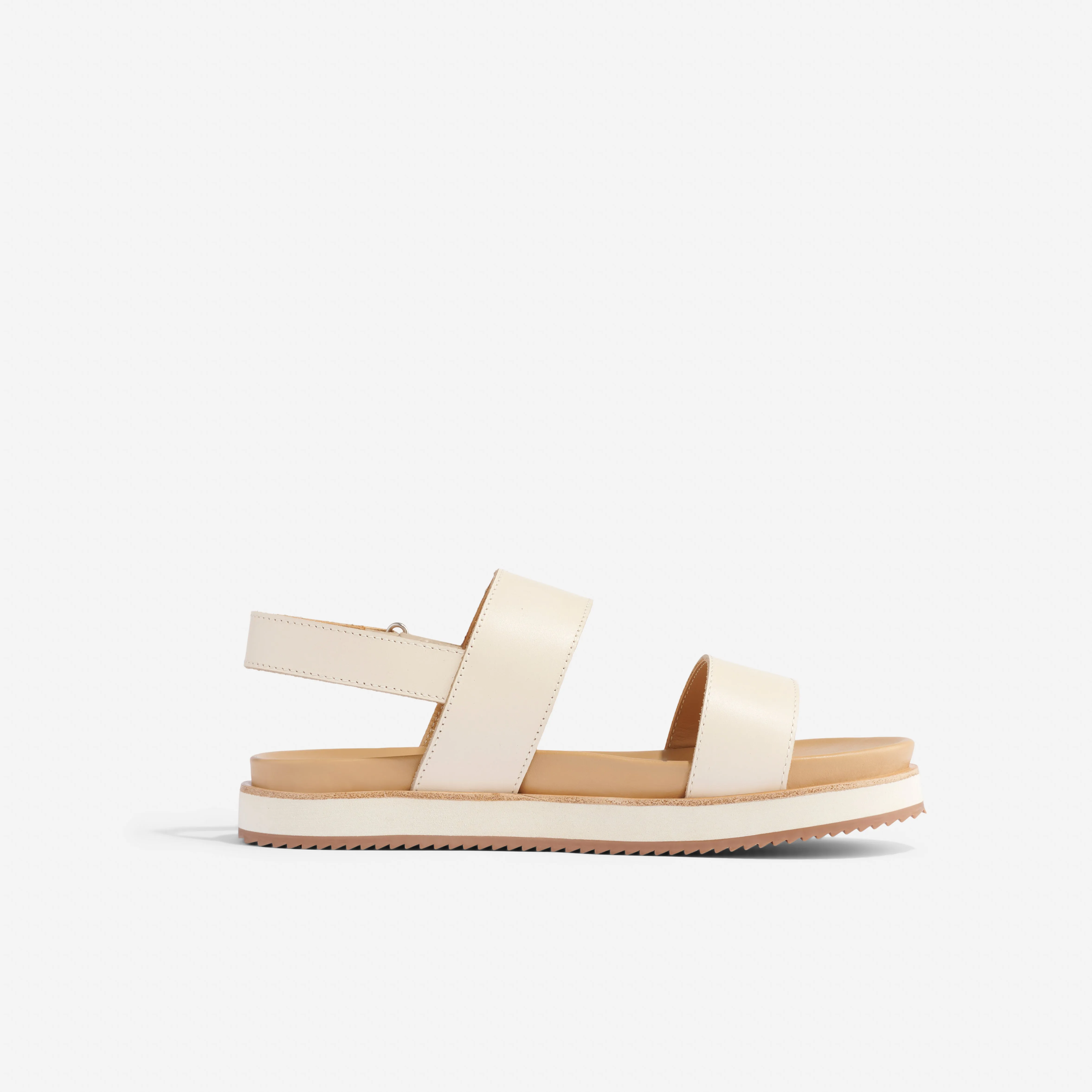 Go-To Flatform Sandal 2.0 Bone -NISOLO