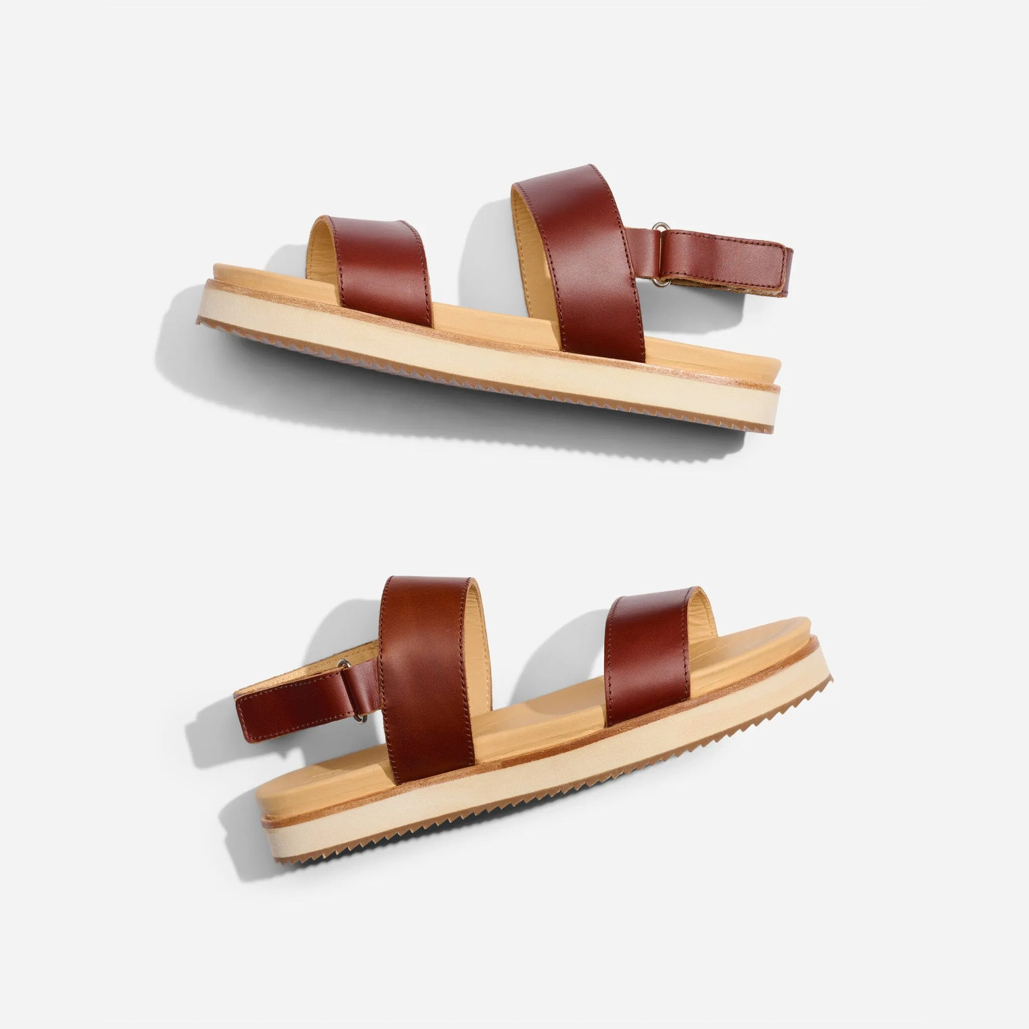 Go-To Flatform Sandal Brandy -NISOLO