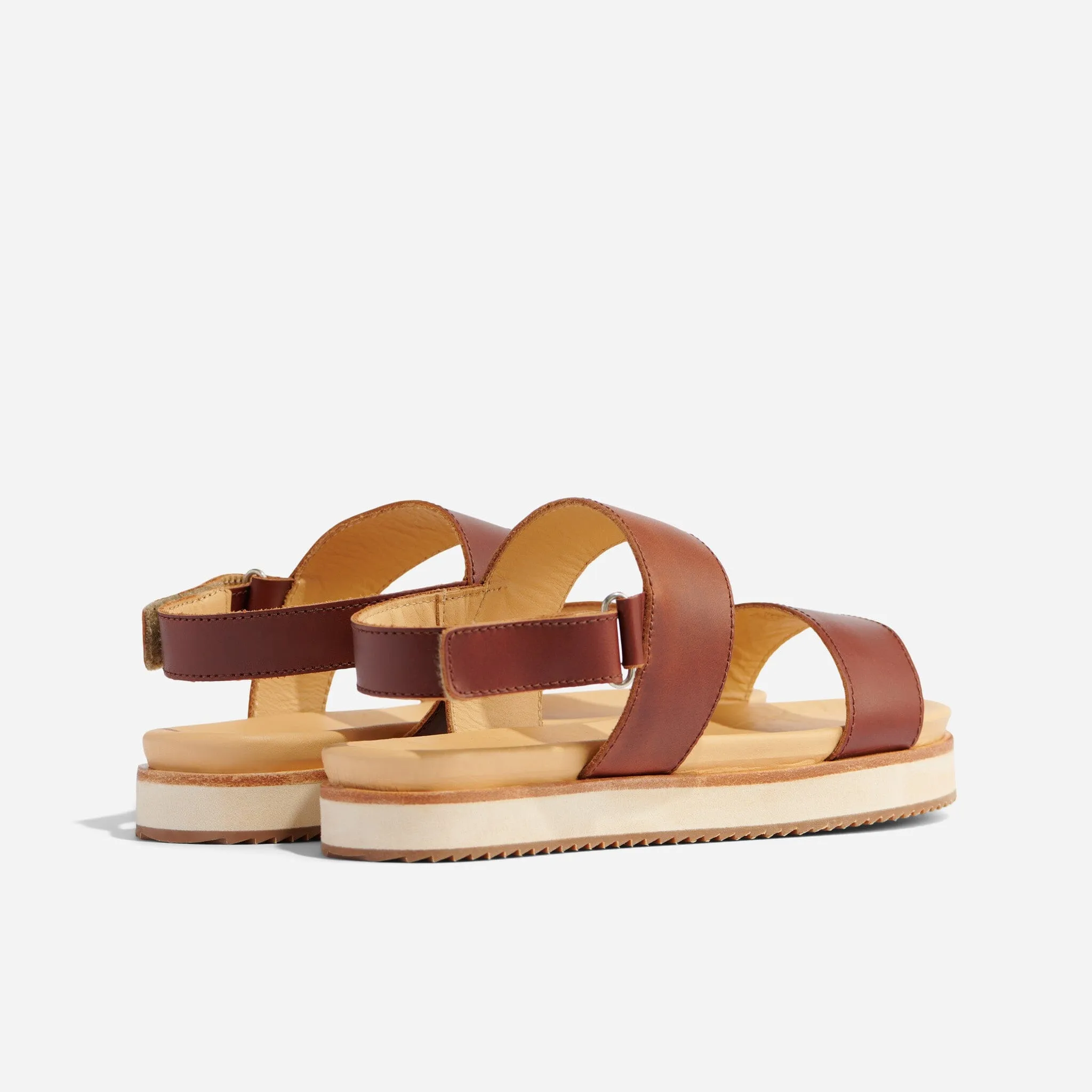 Go-To Flatform Sandal Brandy -NISOLO