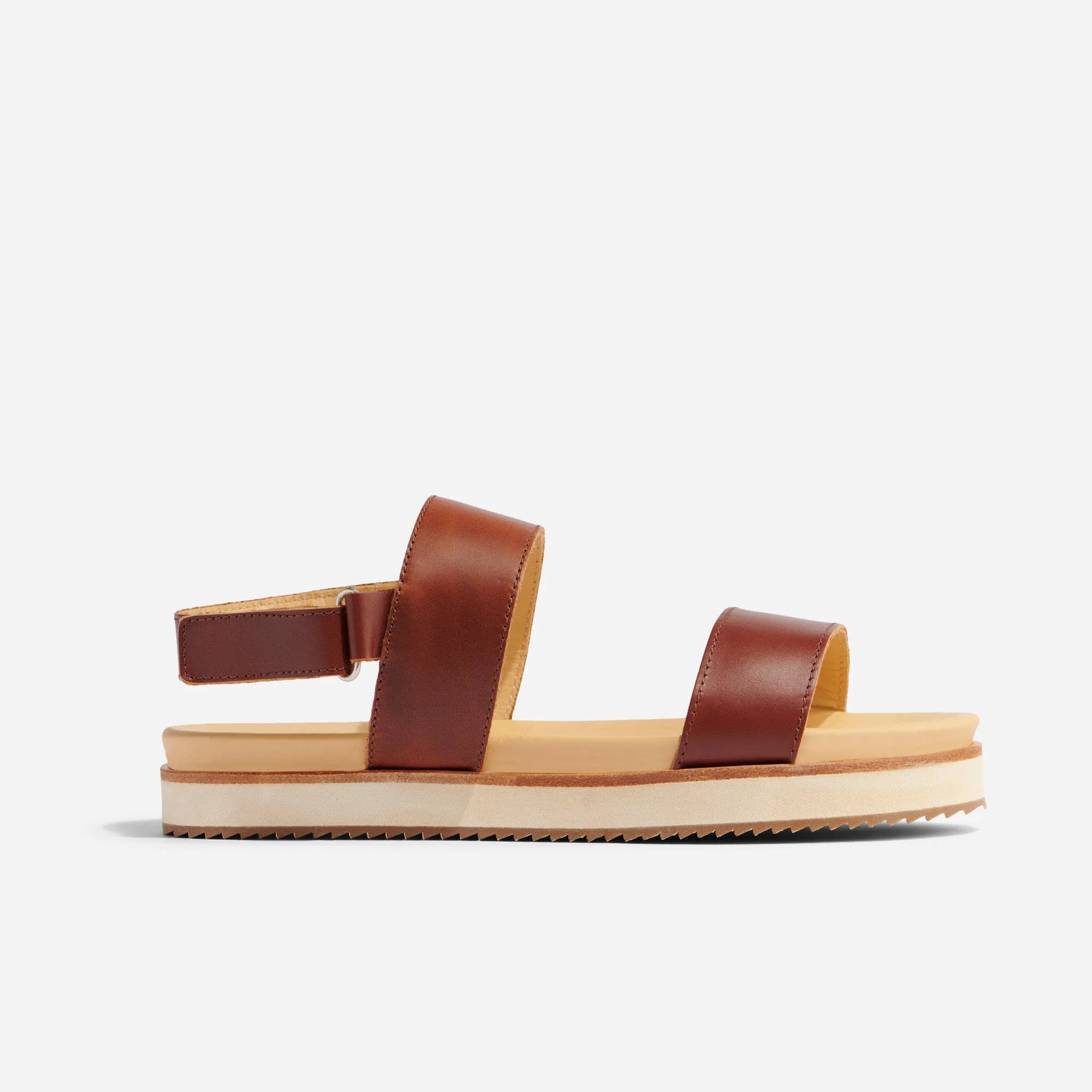 Go-To Flatform Sandal Brandy -NISOLO