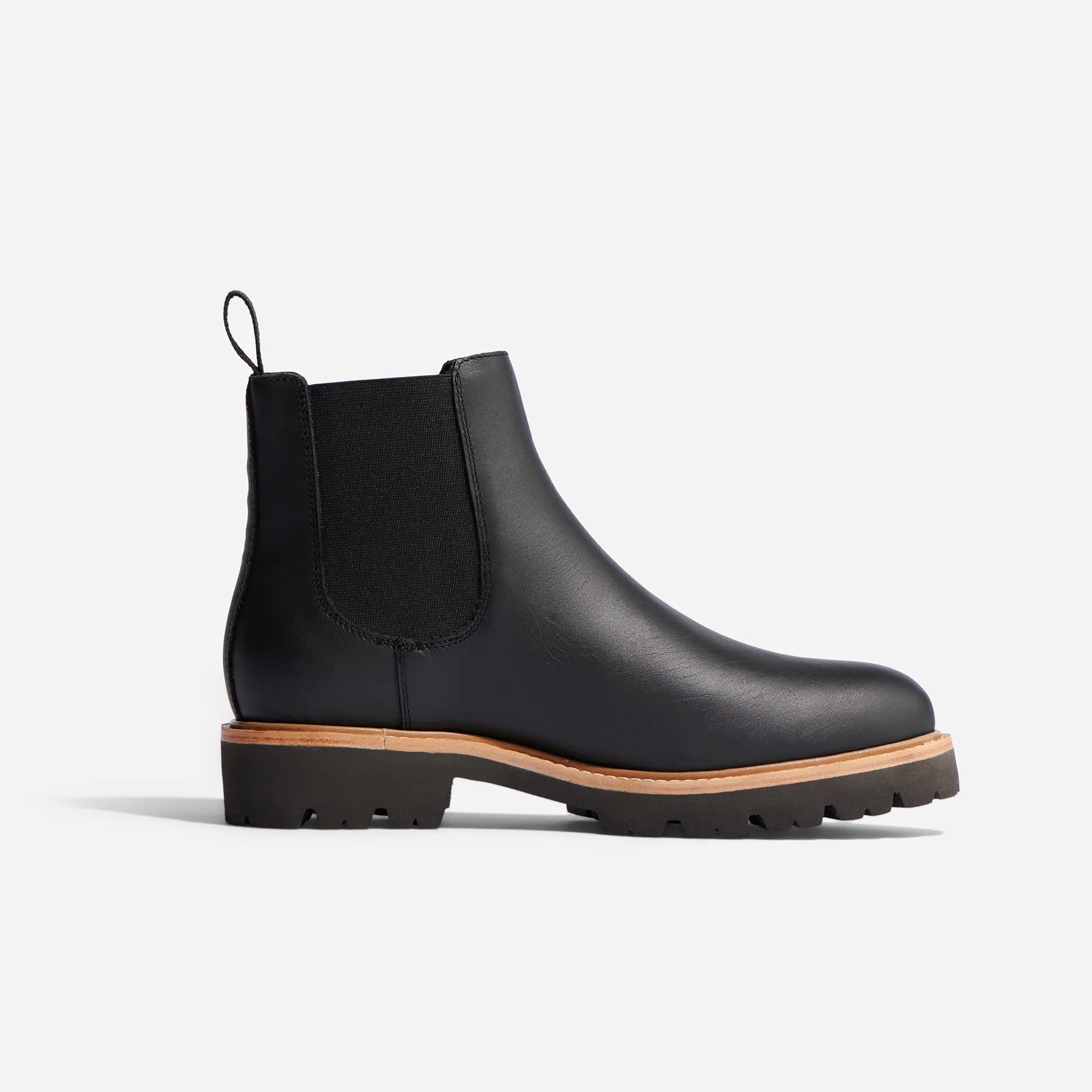 Go-To Lug Chelsea Boot 2.0 Black -NISOLO