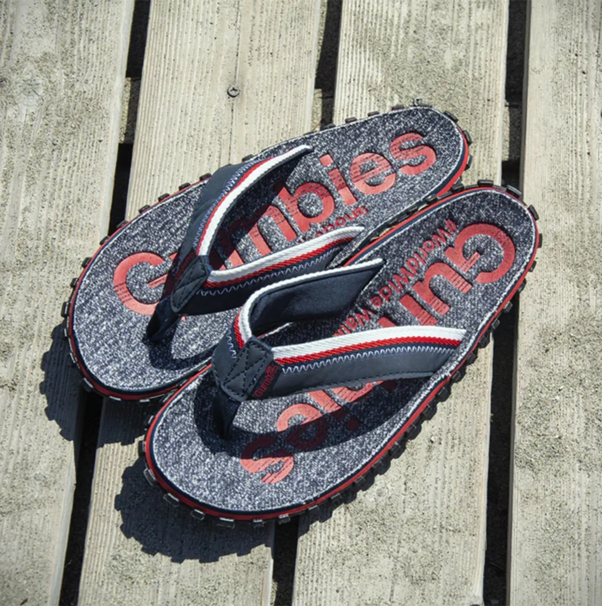 Gumbies CAIRNS Unisex Flip-Flops Red