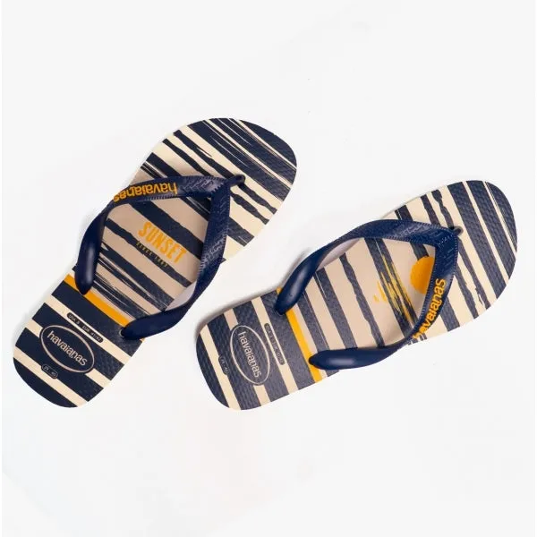 Havaianas HAV TOP Unisex Classic Flip-Flops Beige/Navy