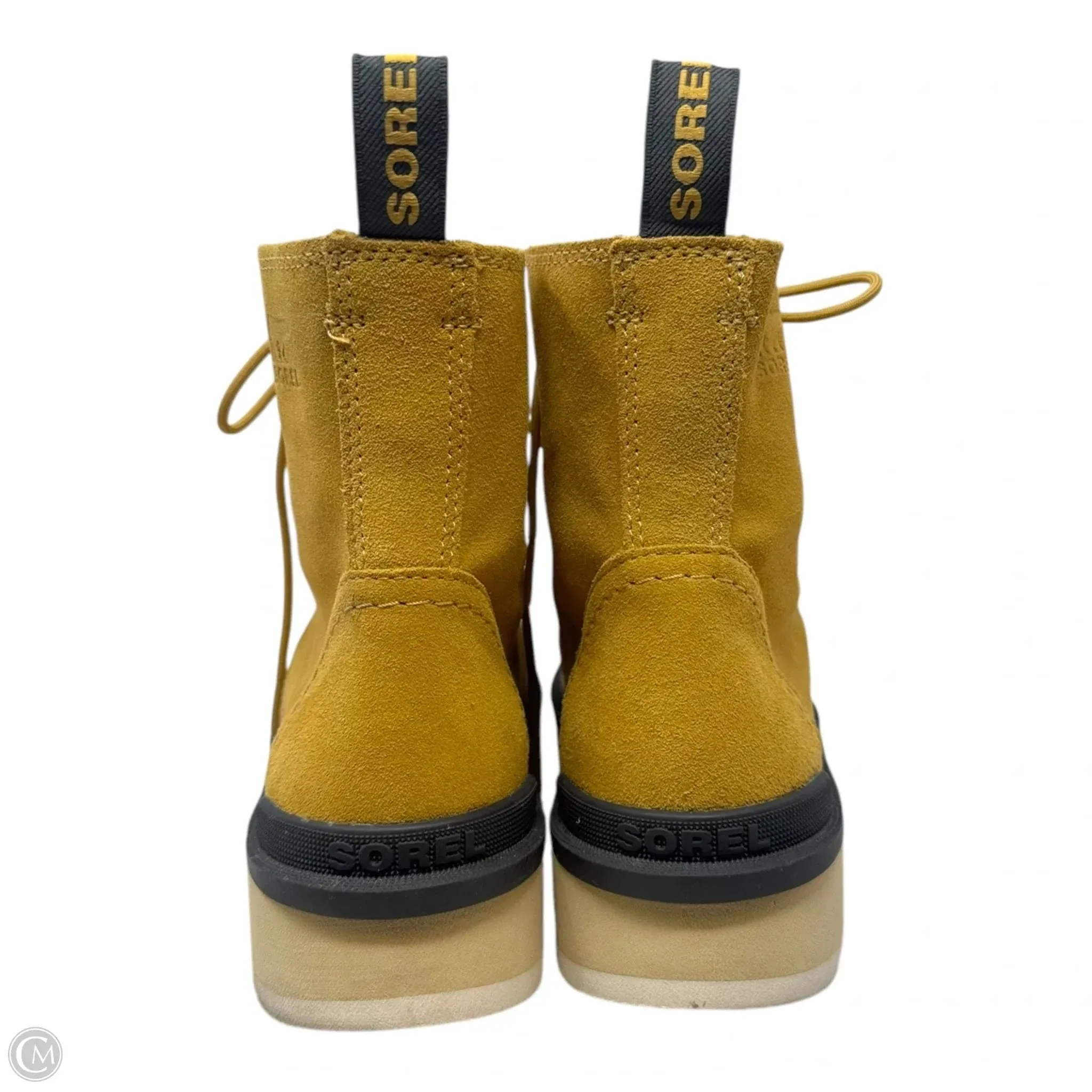 Hi Line Suede Boots Ankle Flats By Sorel In Brown, Size: 7.5