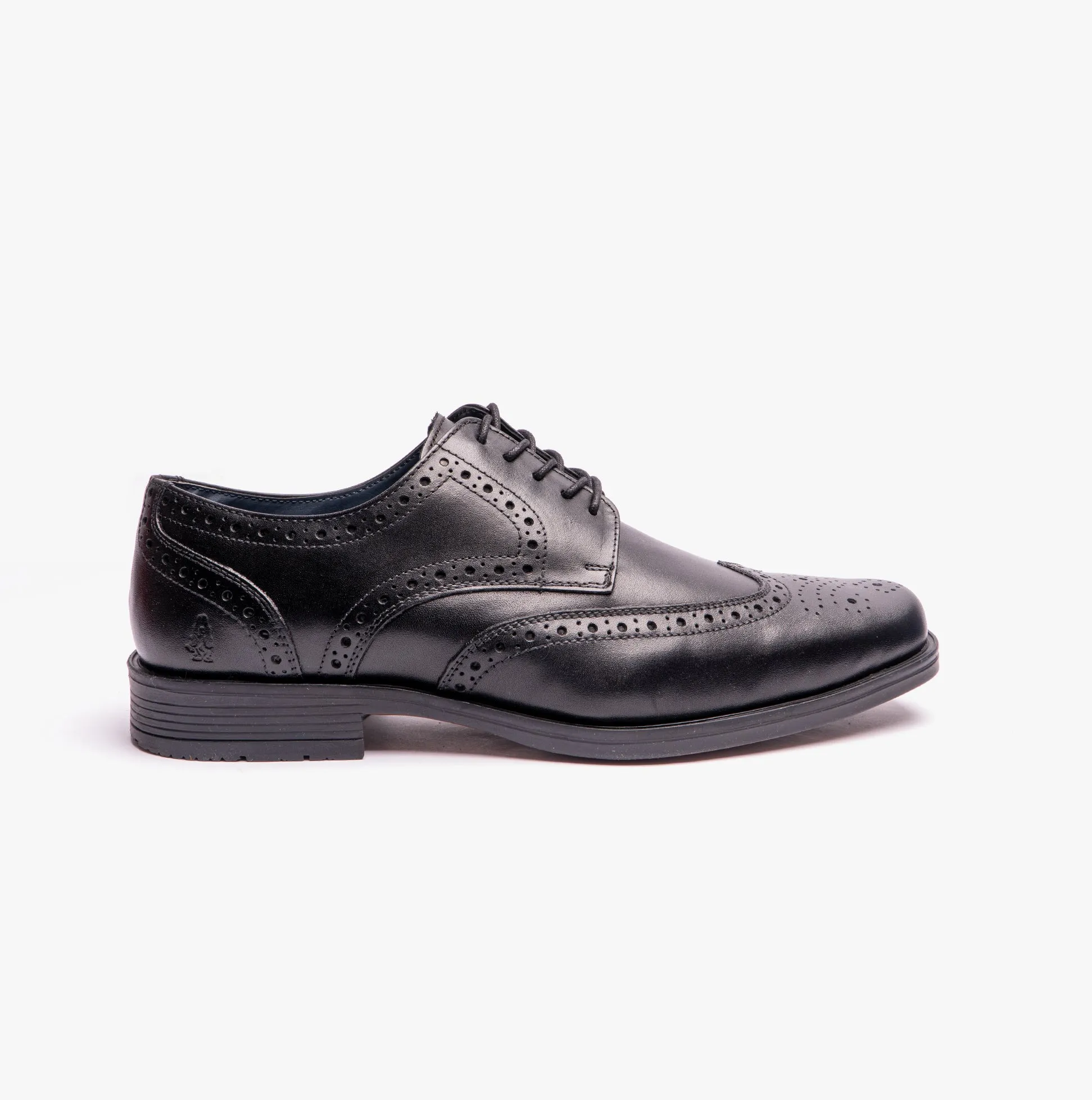 Hush Puppies BRACE Mens Lace-Up Brogues Black