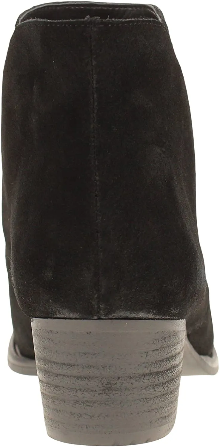 Jessica Simpson Women's Dacine Round Toe Ankle Boot, Black Suede