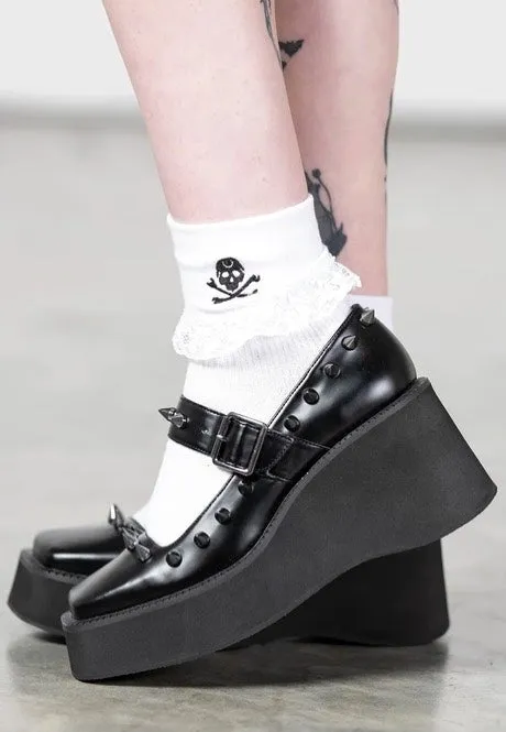 Killstar - Poppy Platform Black - Girl Sandals