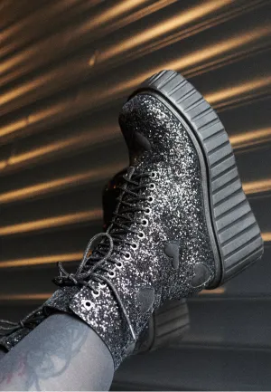 Lamoda - Hand On Heart Black Glitter - Girl Shoes