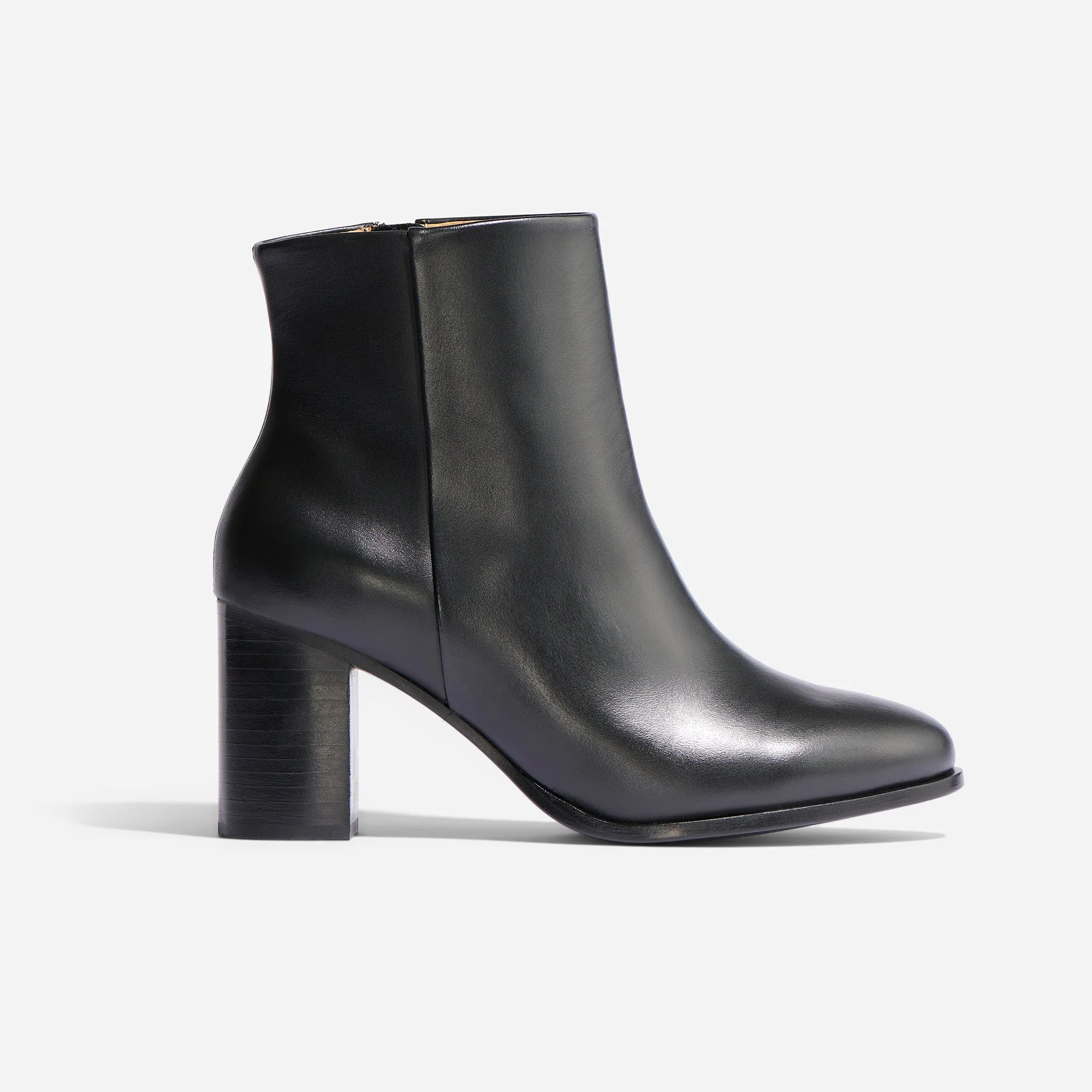 Lia Heeled Bootie Black -NISOLO
