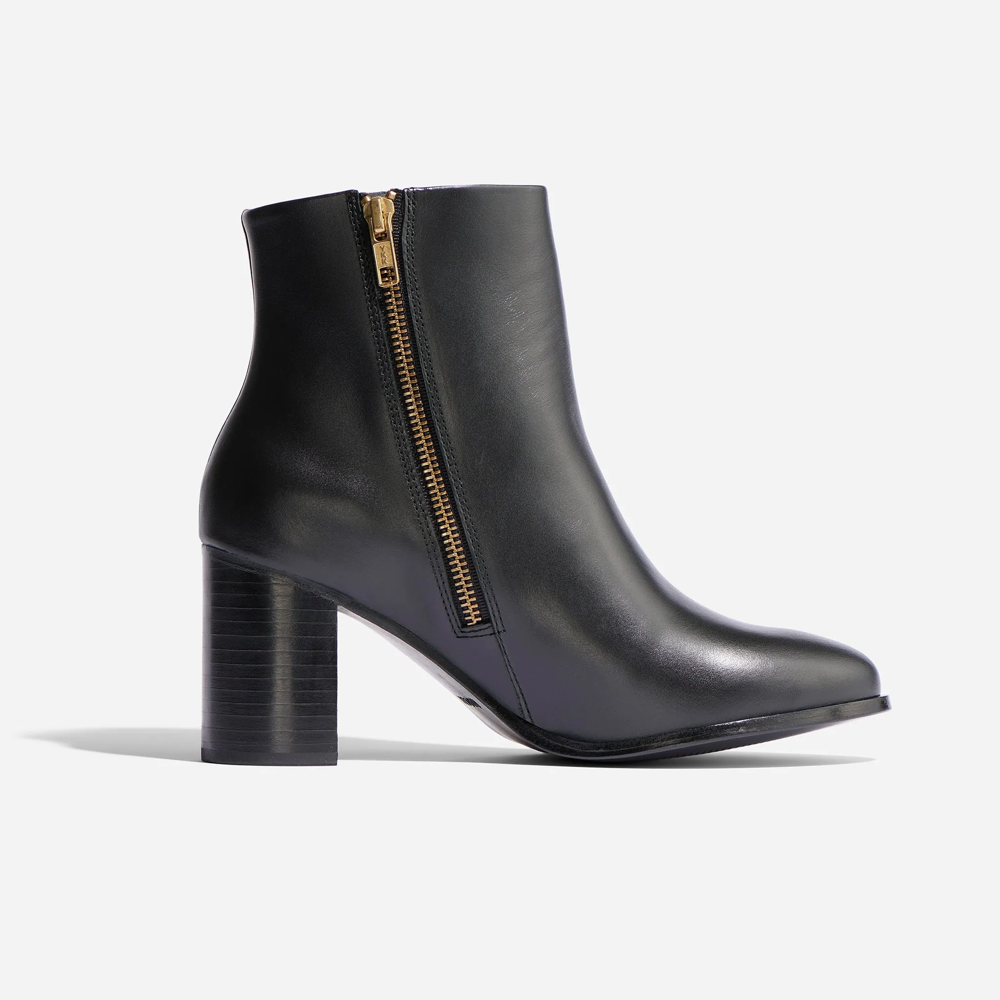 Lia Heeled Bootie Black -NISOLO