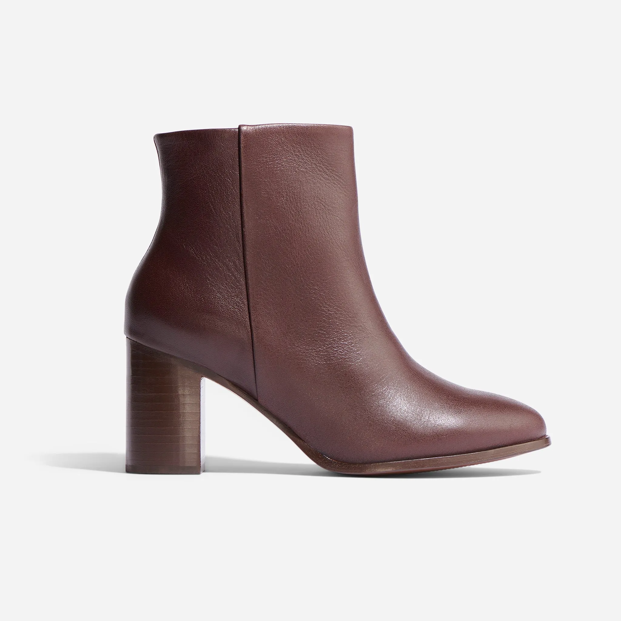 Lia Heeled Bootie Wine -NISOLO