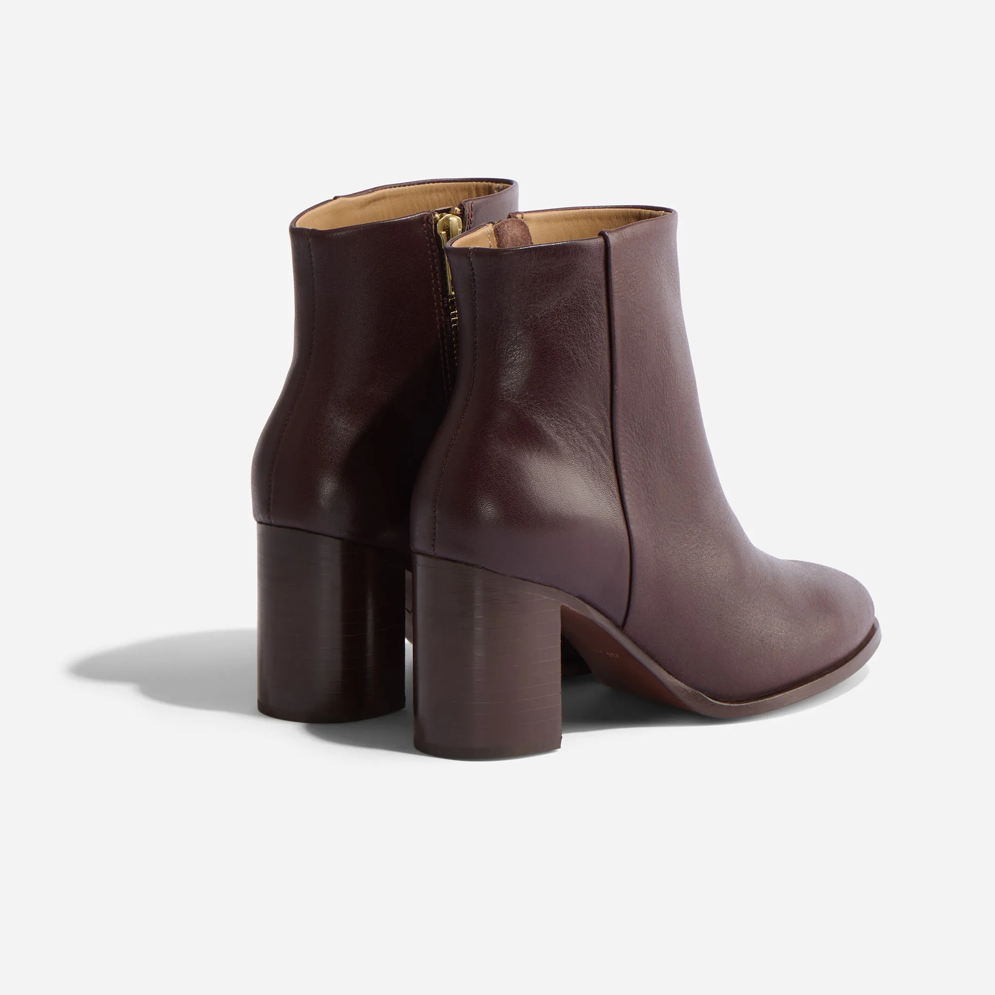 Lia Heeled Bootie Wine -NISOLO