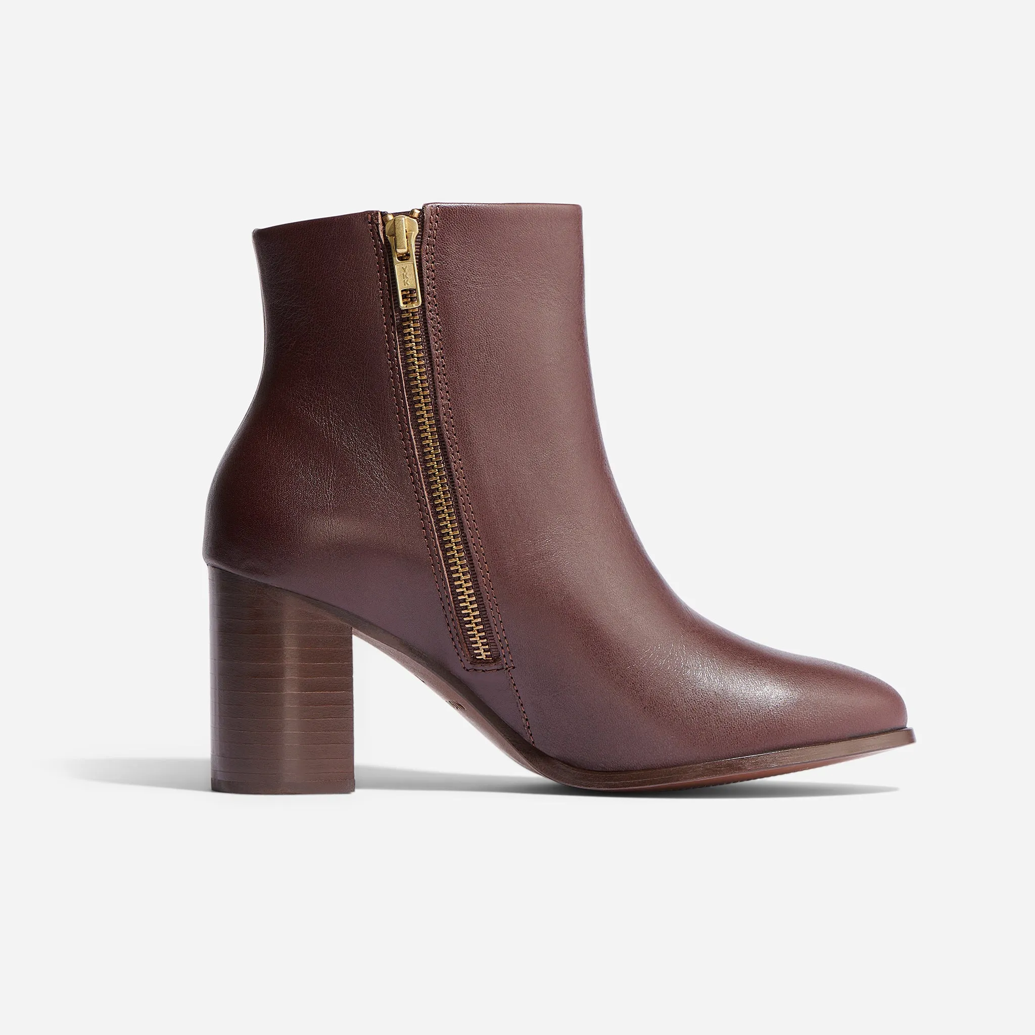Lia Heeled Bootie Wine -NISOLO