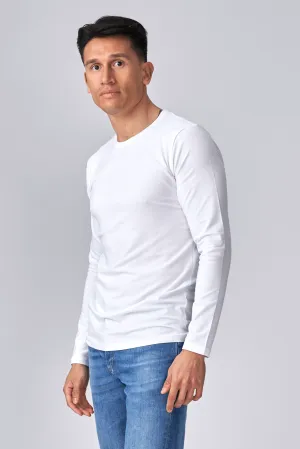 Long-sleeved Muscle T-shirt - White
