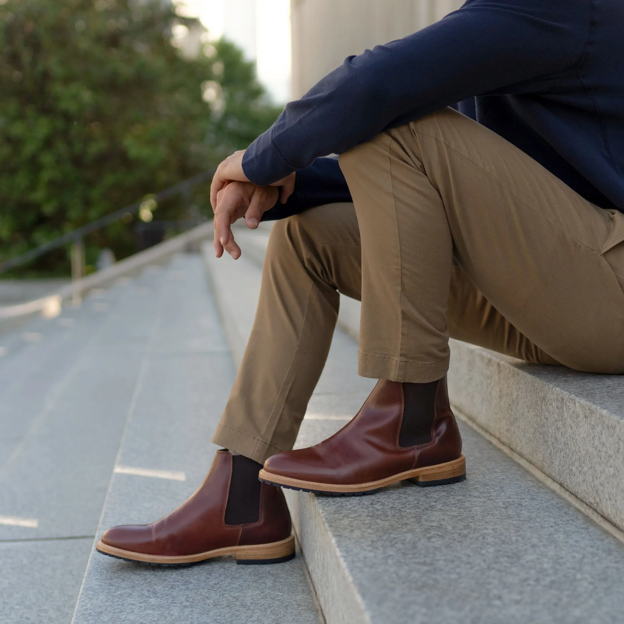 Marco Everyday Chelsea Boot Mahogany -NISOLO