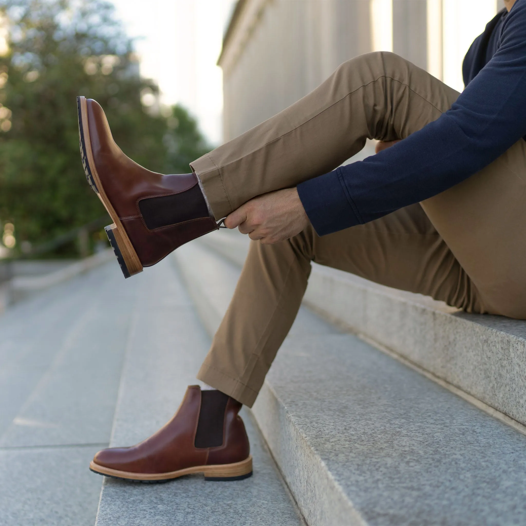 Marco Everyday Chelsea Boot Mahogany -NISOLO