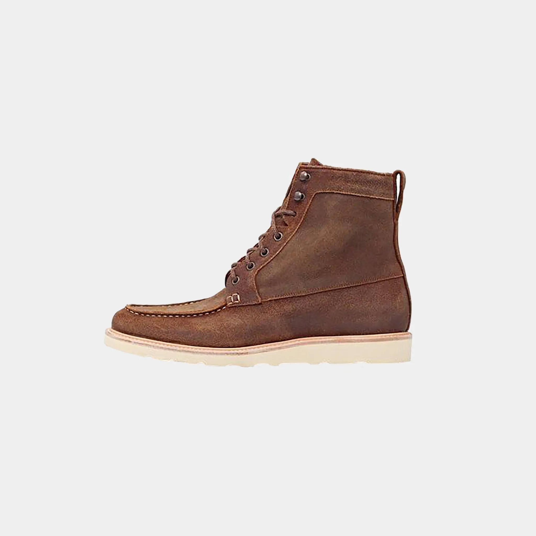 Mateo Waxed Moc-Toe Boot -NISOLO