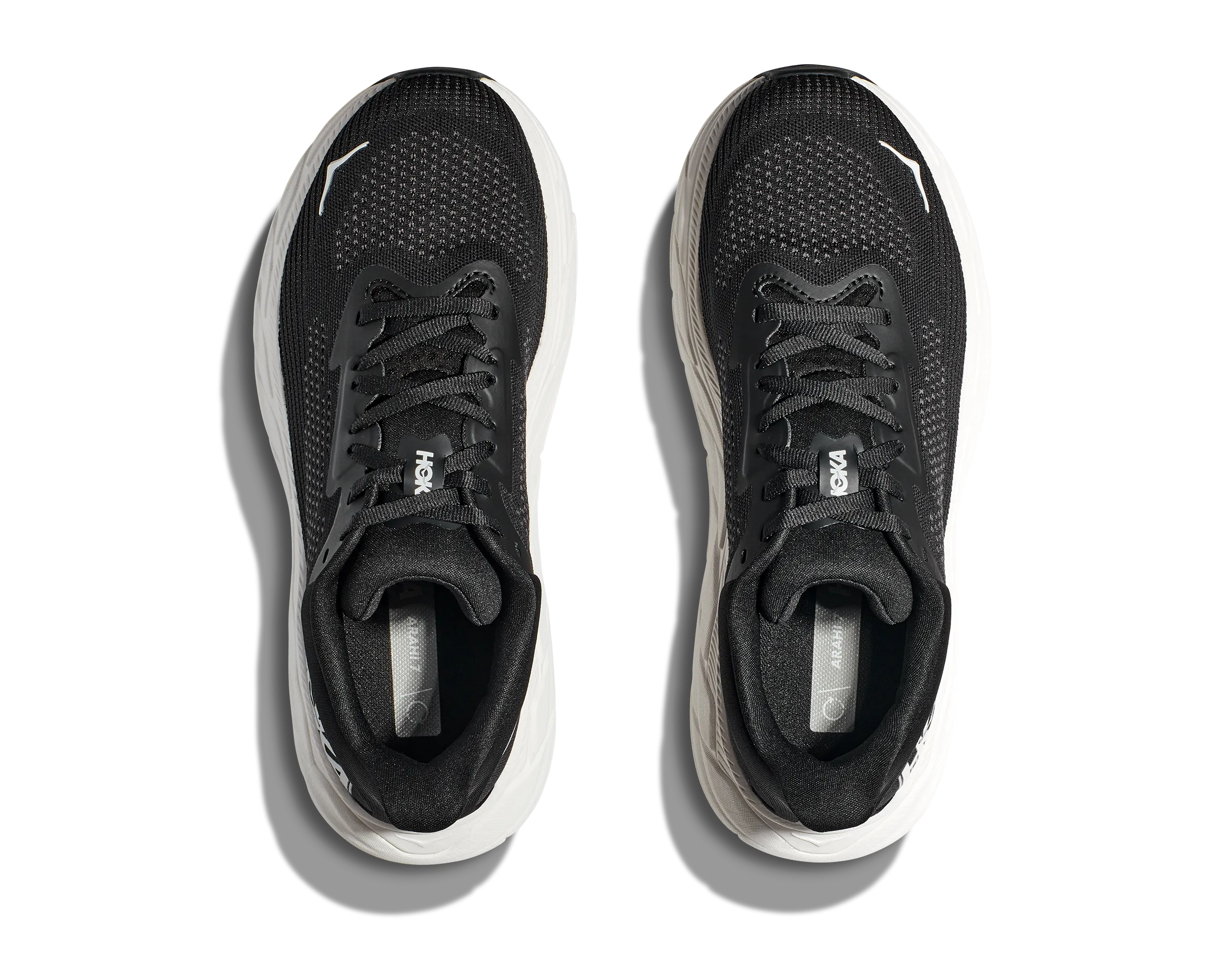 Men's HOKA Arahi 7 Running Shoe in Black | White