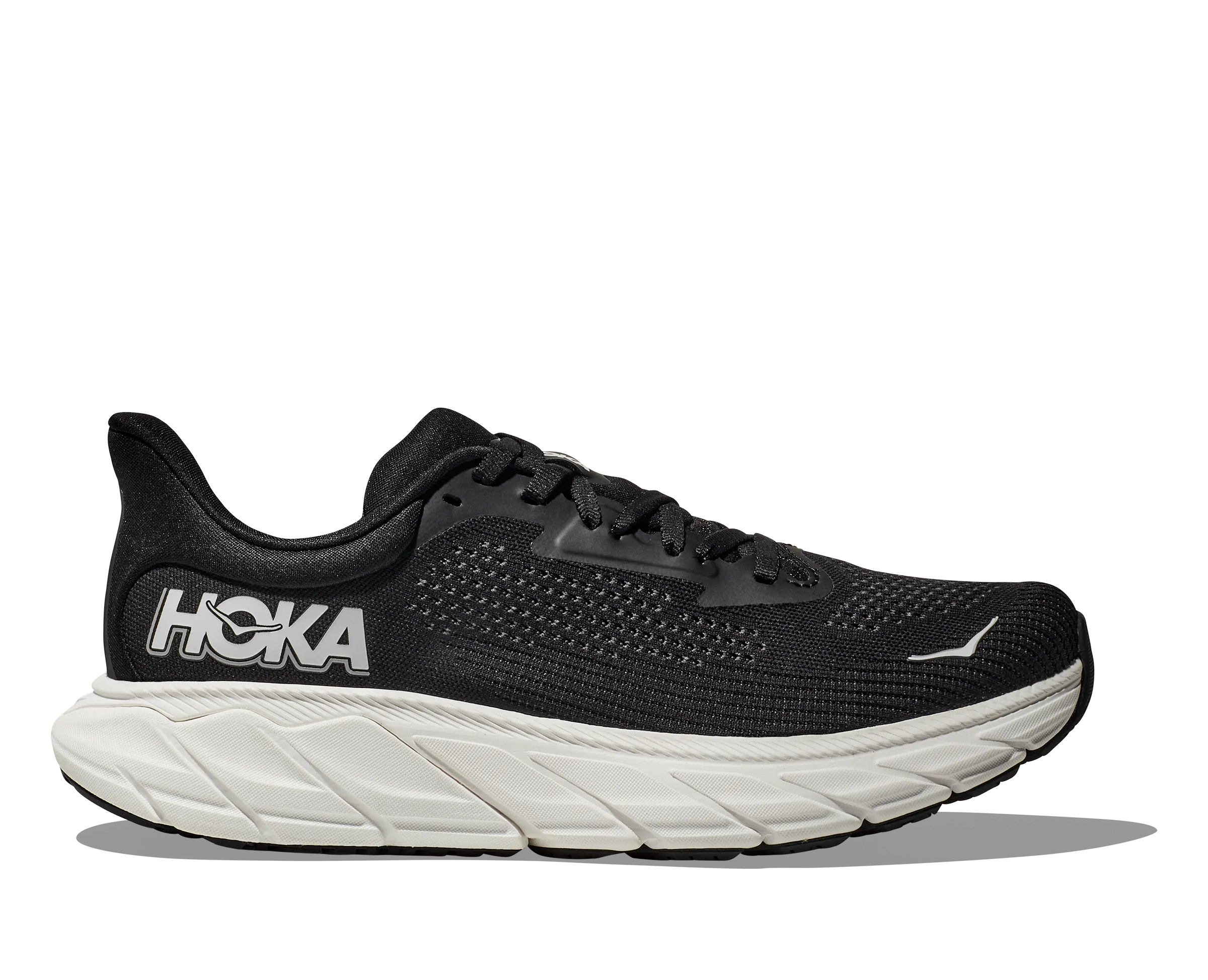 Men's HOKA Arahi 7 Running Shoe in Black | White
