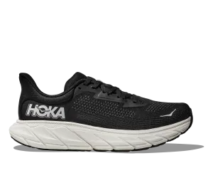 Men's HOKA Arahi 7 Running Shoe in Black | White