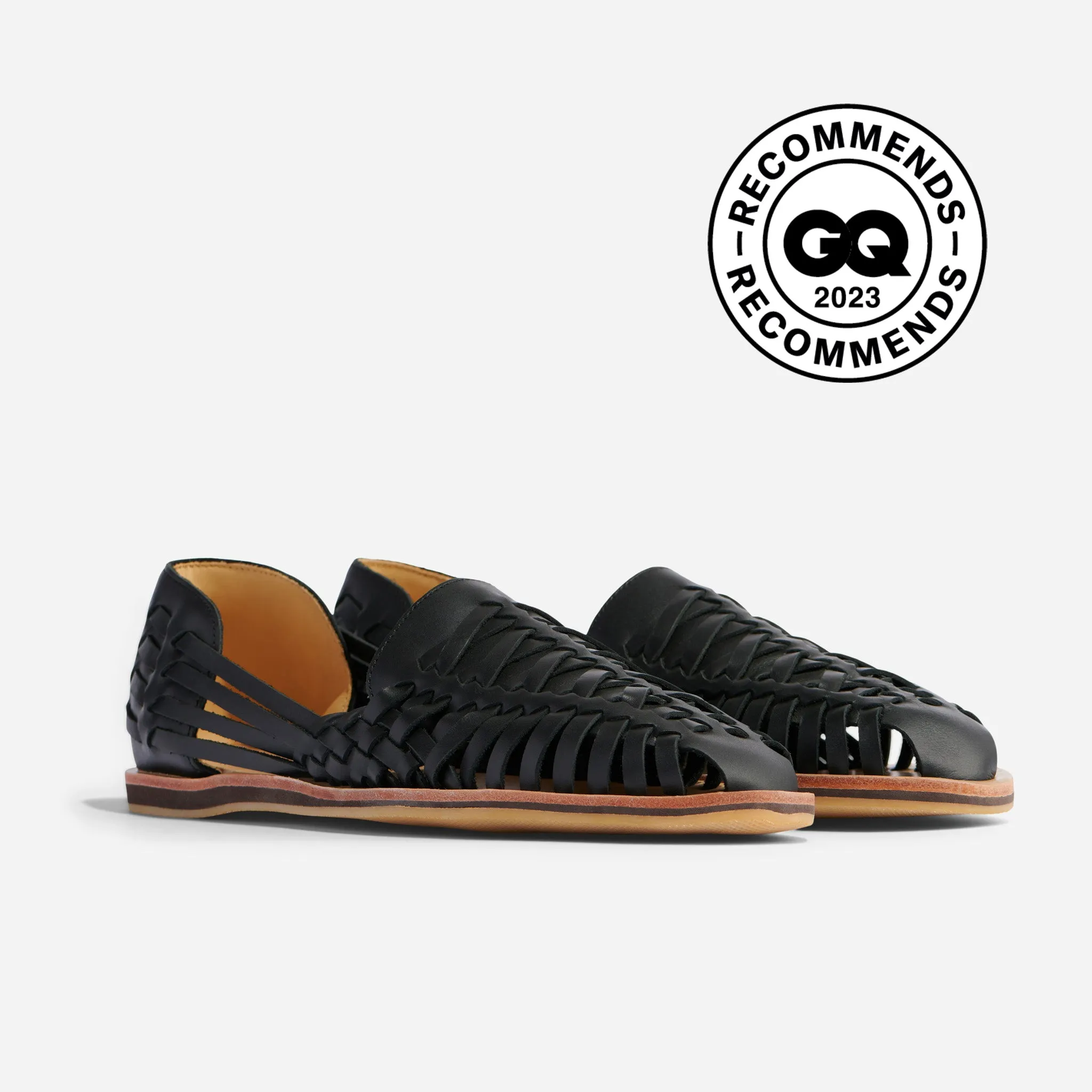 Men's Huarache Sandal Black -NISOLO