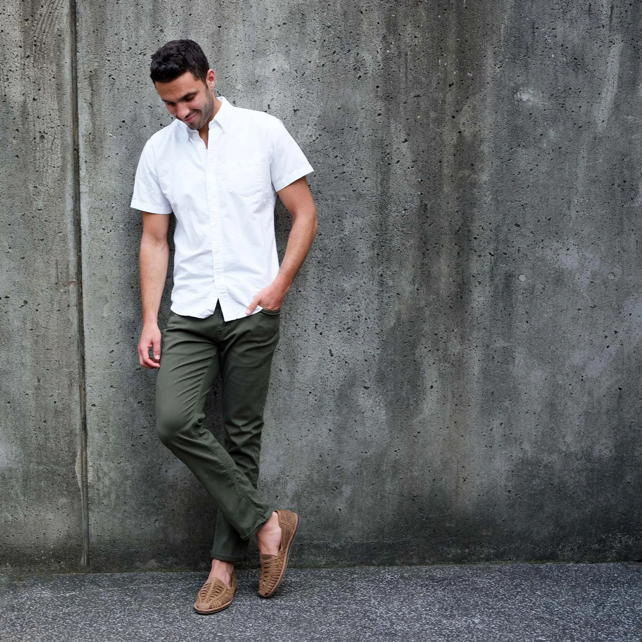 Men's Huarache Sandal Tobacco -NISOLO
