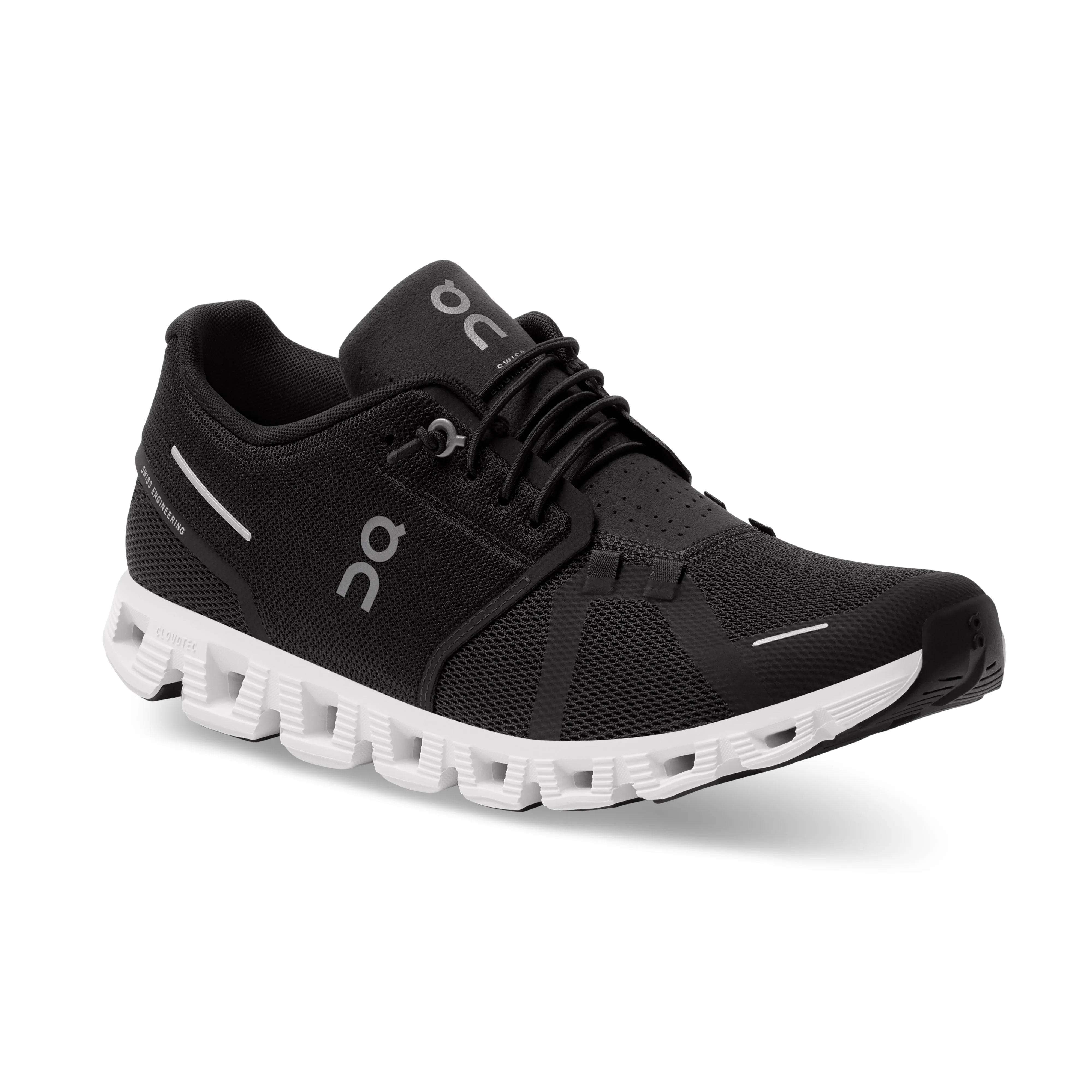 Men's On Cloud 5 Running Shoe in Black | White