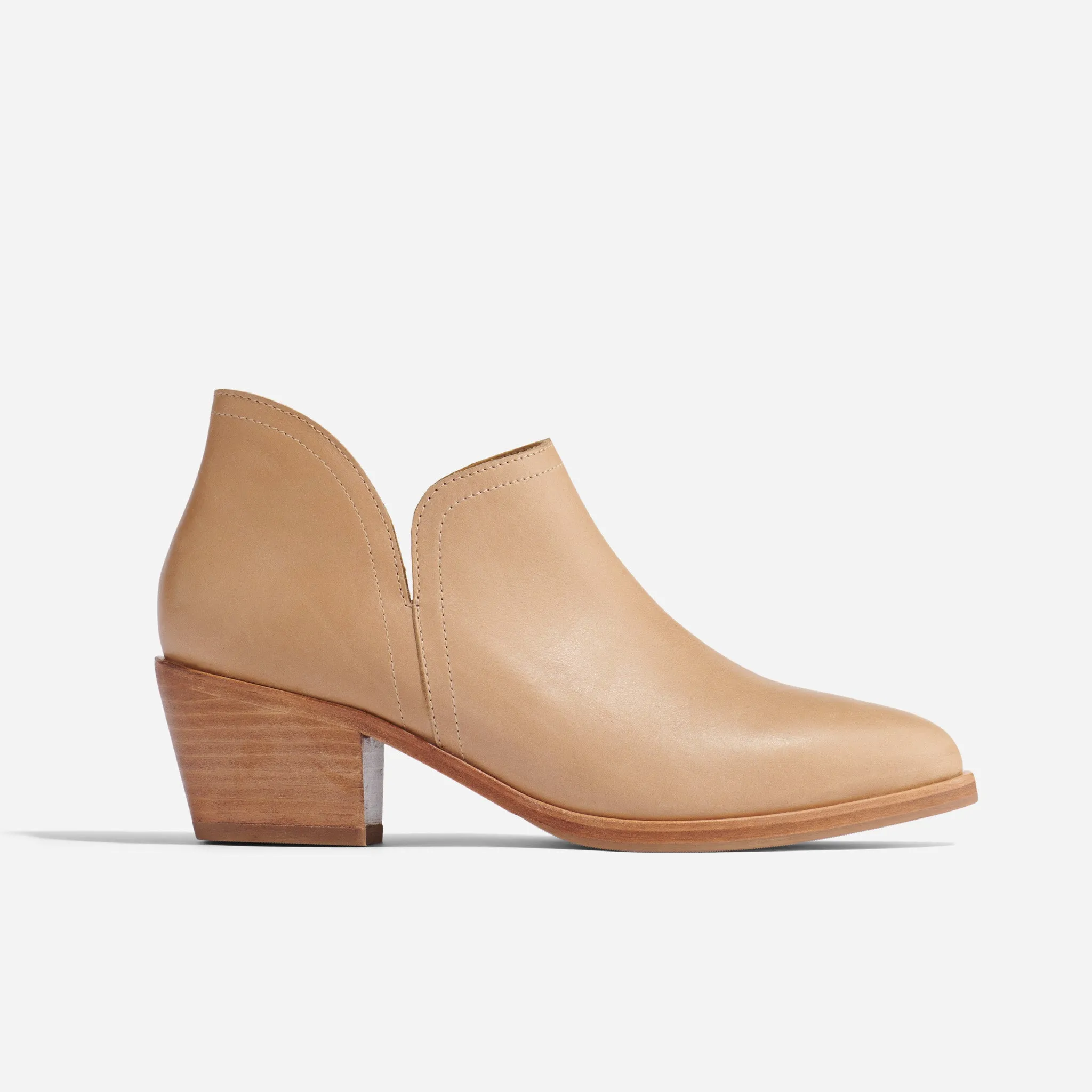 Mia Everyday Ankle Bootie Almond -NISOLO
