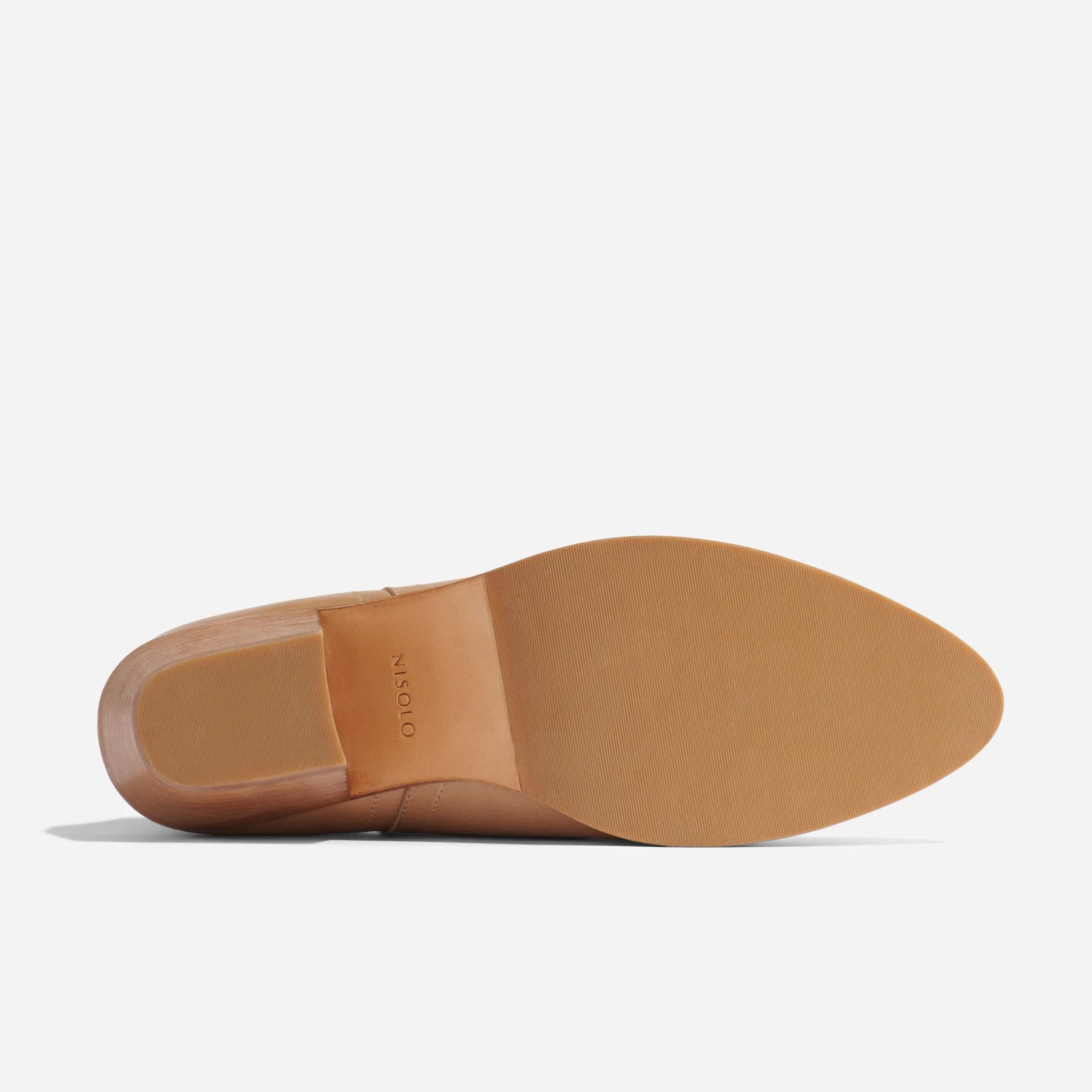 Mia Everyday Ankle Bootie Almond -NISOLO