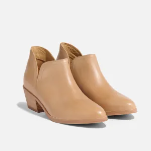 Mia Everyday Ankle Bootie Almond -NISOLO