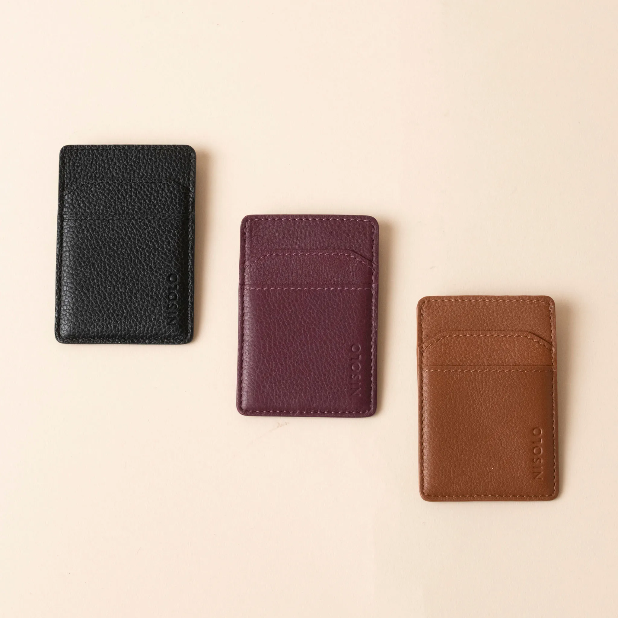 Nico Card Case Wallet Black -NISOLO