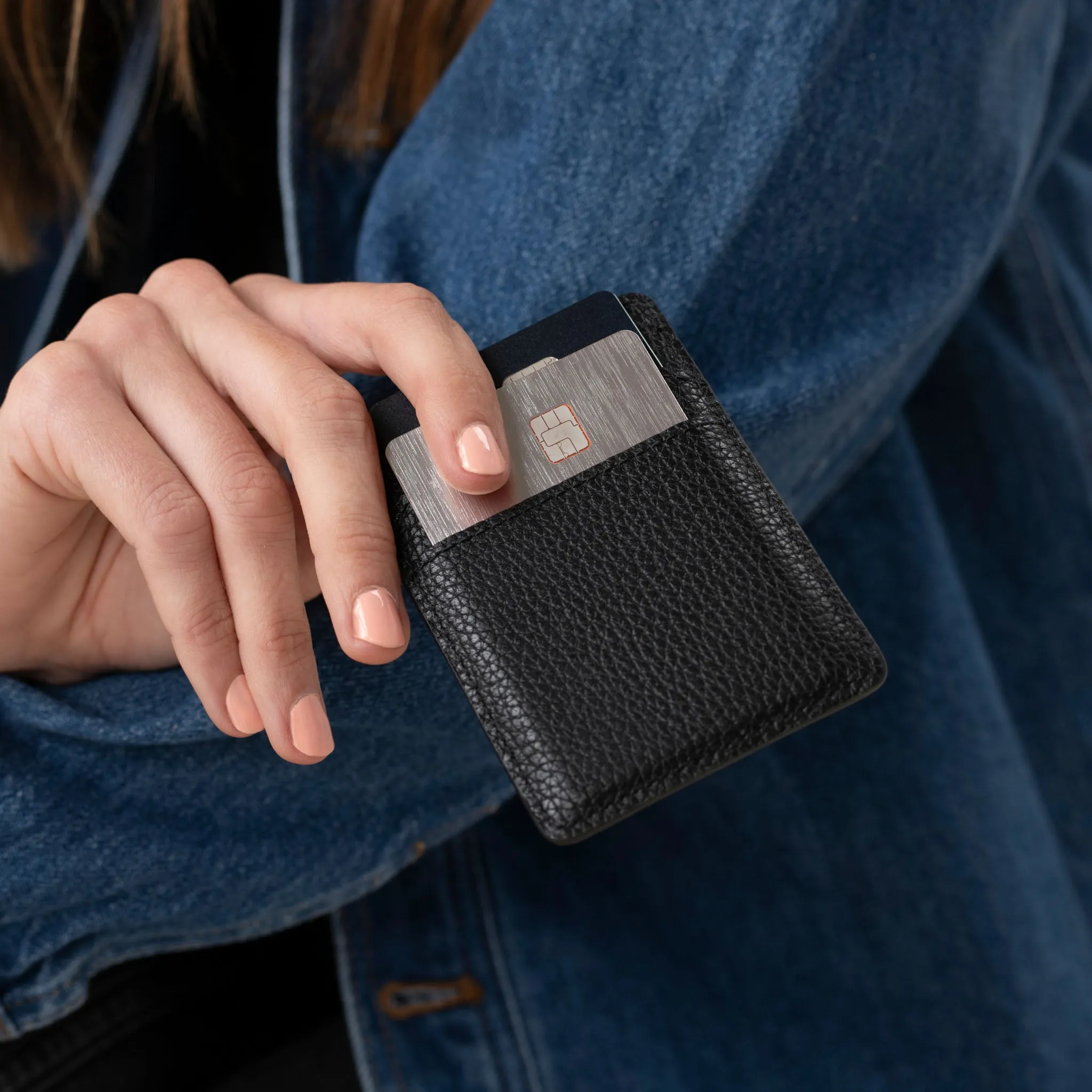 Nico Card Case Wallet Black -NISOLO