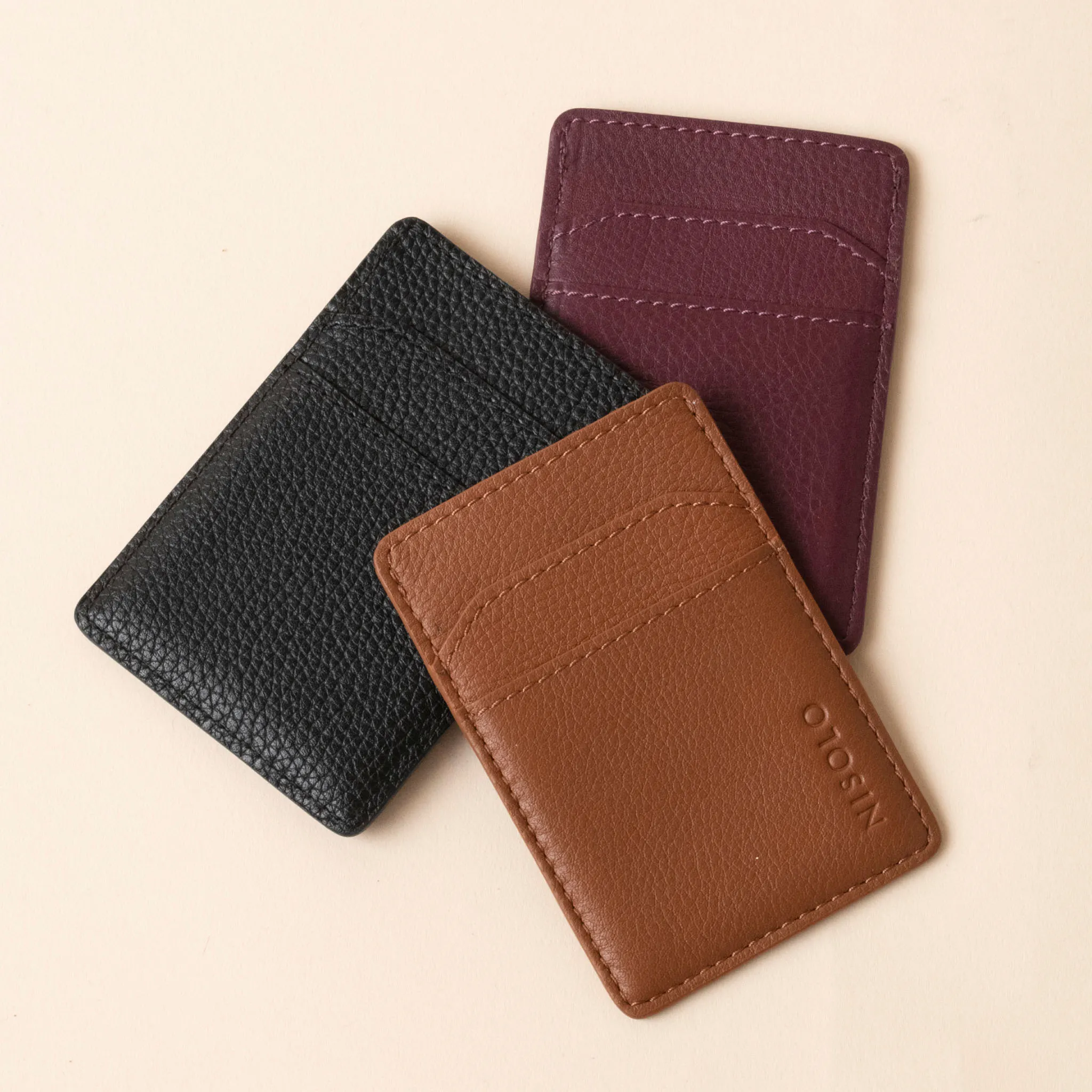 Nico Card Case Wallet Caramel -NISOLO