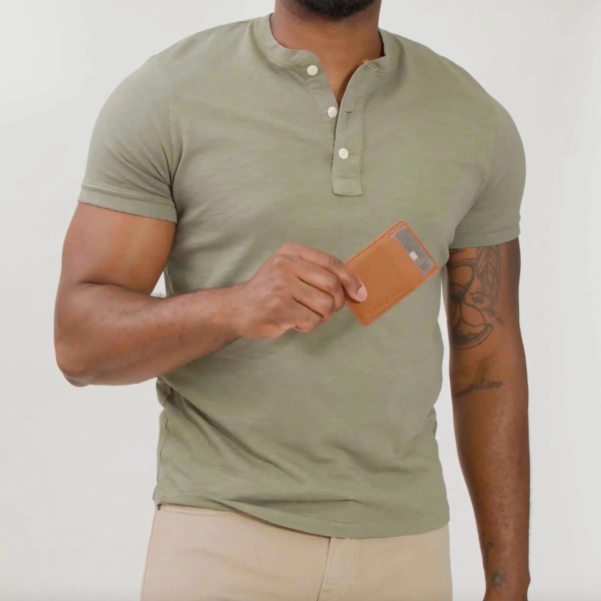 Nico Card Case Wallet Caramel -NISOLO