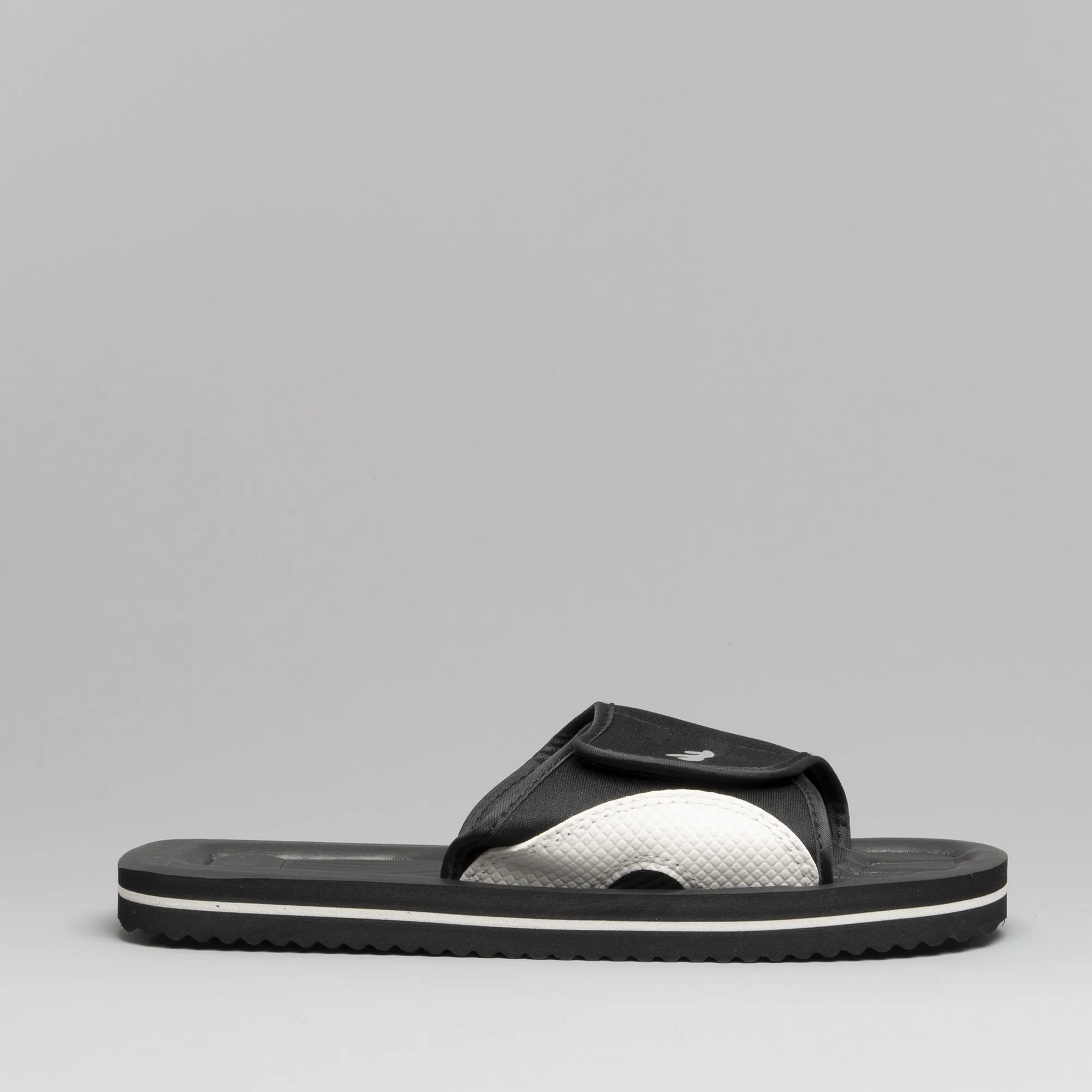 PDQ M275A Unisex Touch Fasten Strap Beach Sliders Black