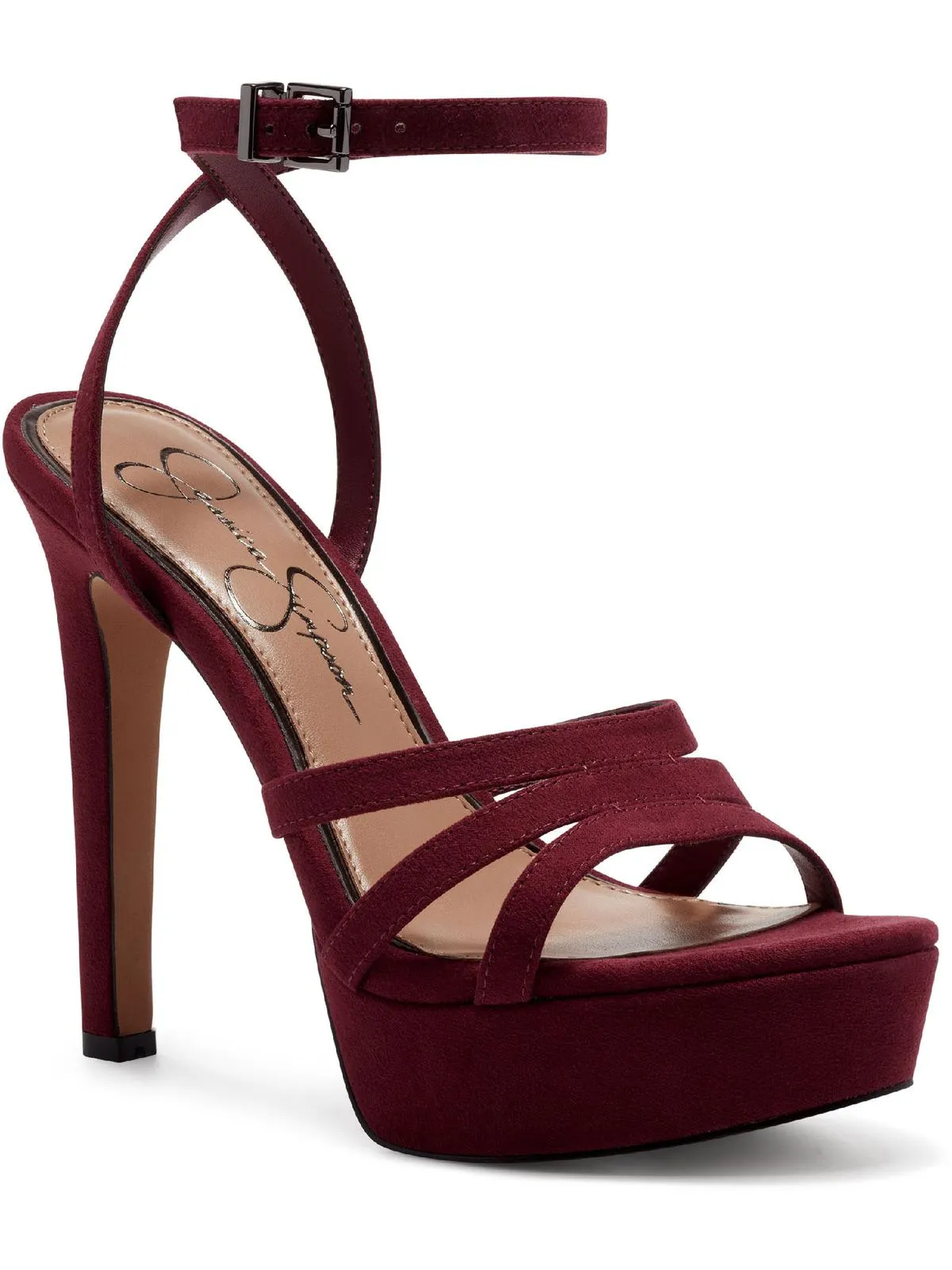 Reformation Balina 3 Womens Microsuede Open Toe Heels