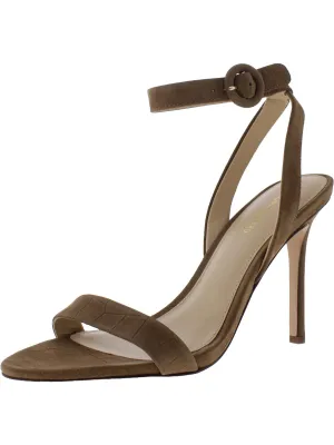 Reformation Darcelle Sing Womens Suede Ankle Strap Heels