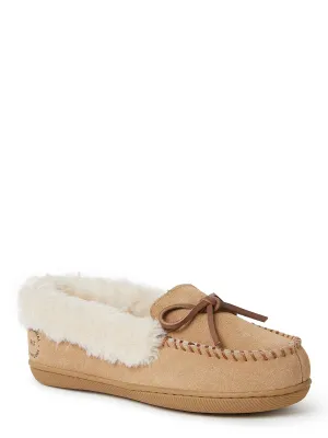 Reformation Dearfoams Women's Bethany Genuine Suede Moccasin