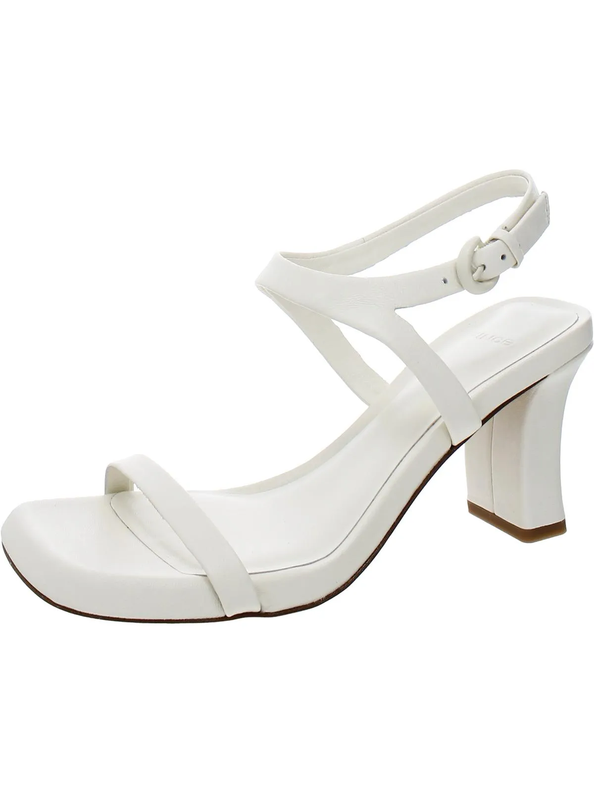 Reformation Luella Womens Leather Ankle Strap Heels