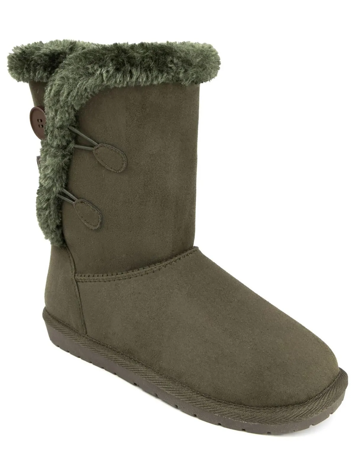 Reformation Marty Womens Faux Suede Cold Weather Winter & Snow Boots