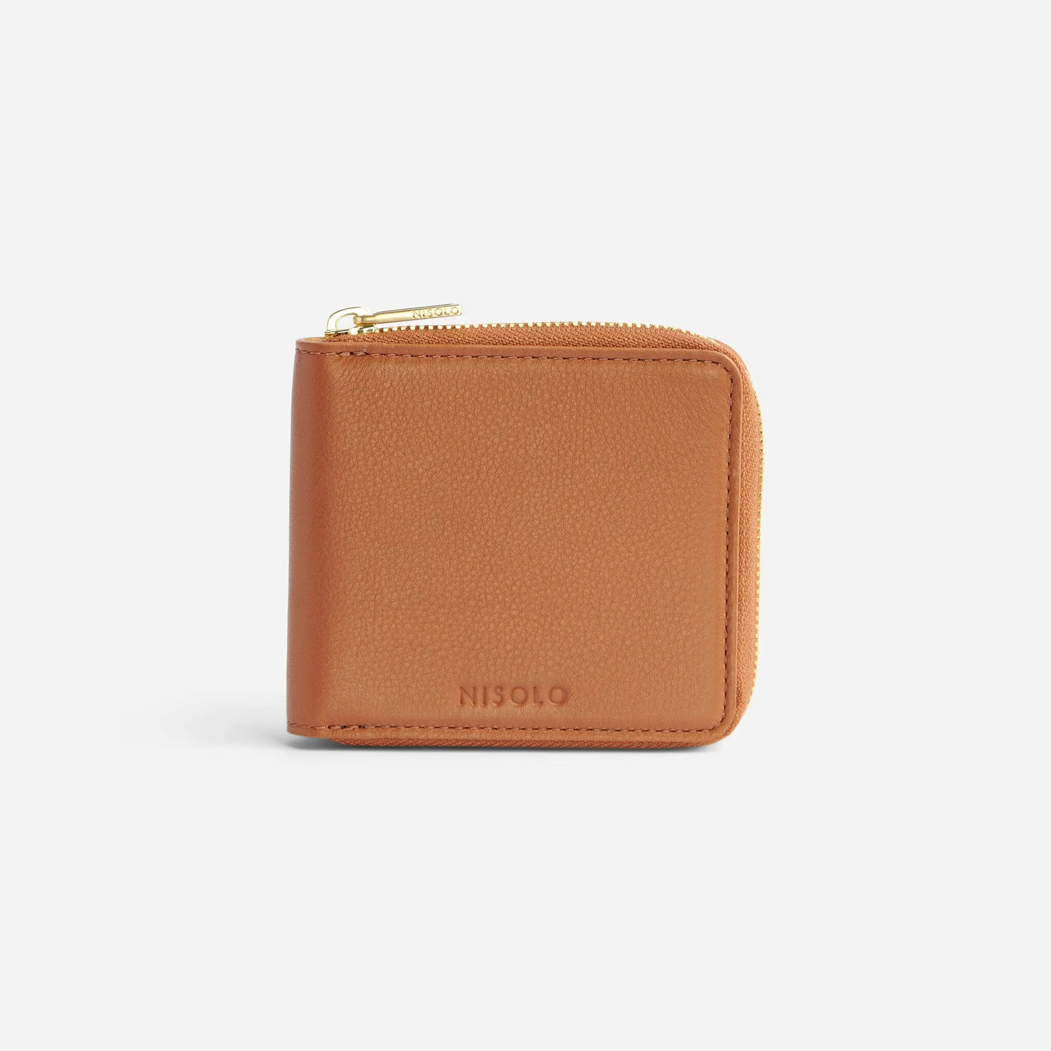 Remi Zip Wallet Caramel -NISOLO